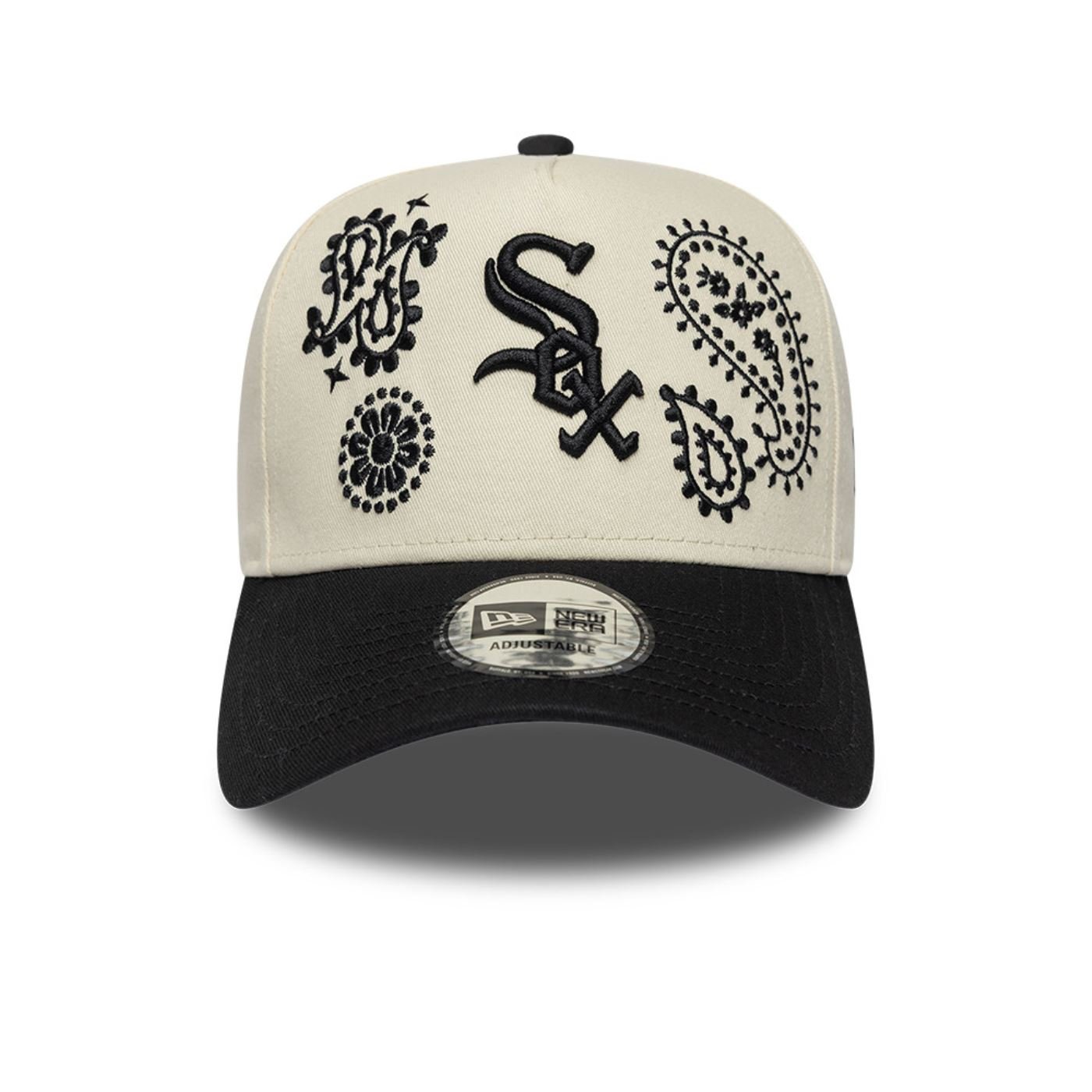 Boné New Era 9FORTY A-FRAME SNAPBACK Chicago White Sox Bege Bege 2