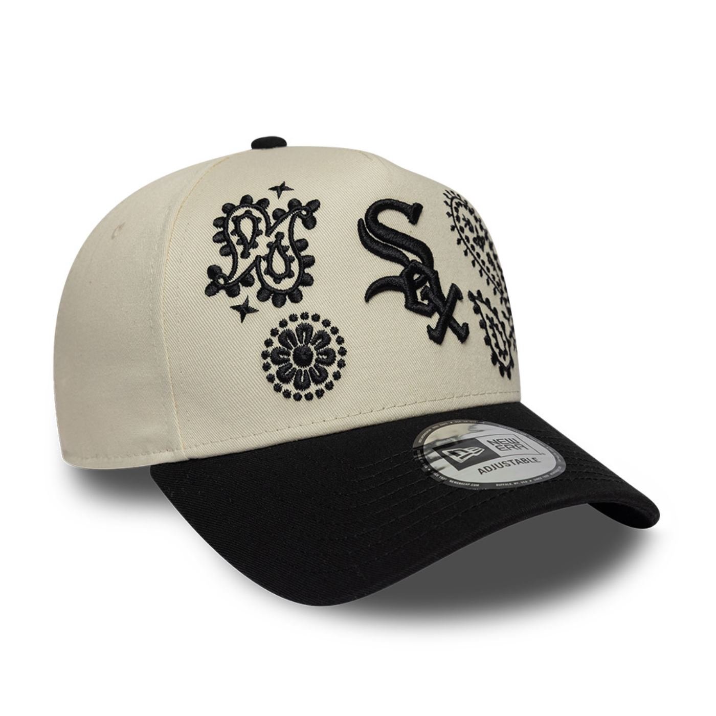 Boné New Era 9FORTY A-FRAME SNAPBACK Chicago White Sox Bege Bege 3