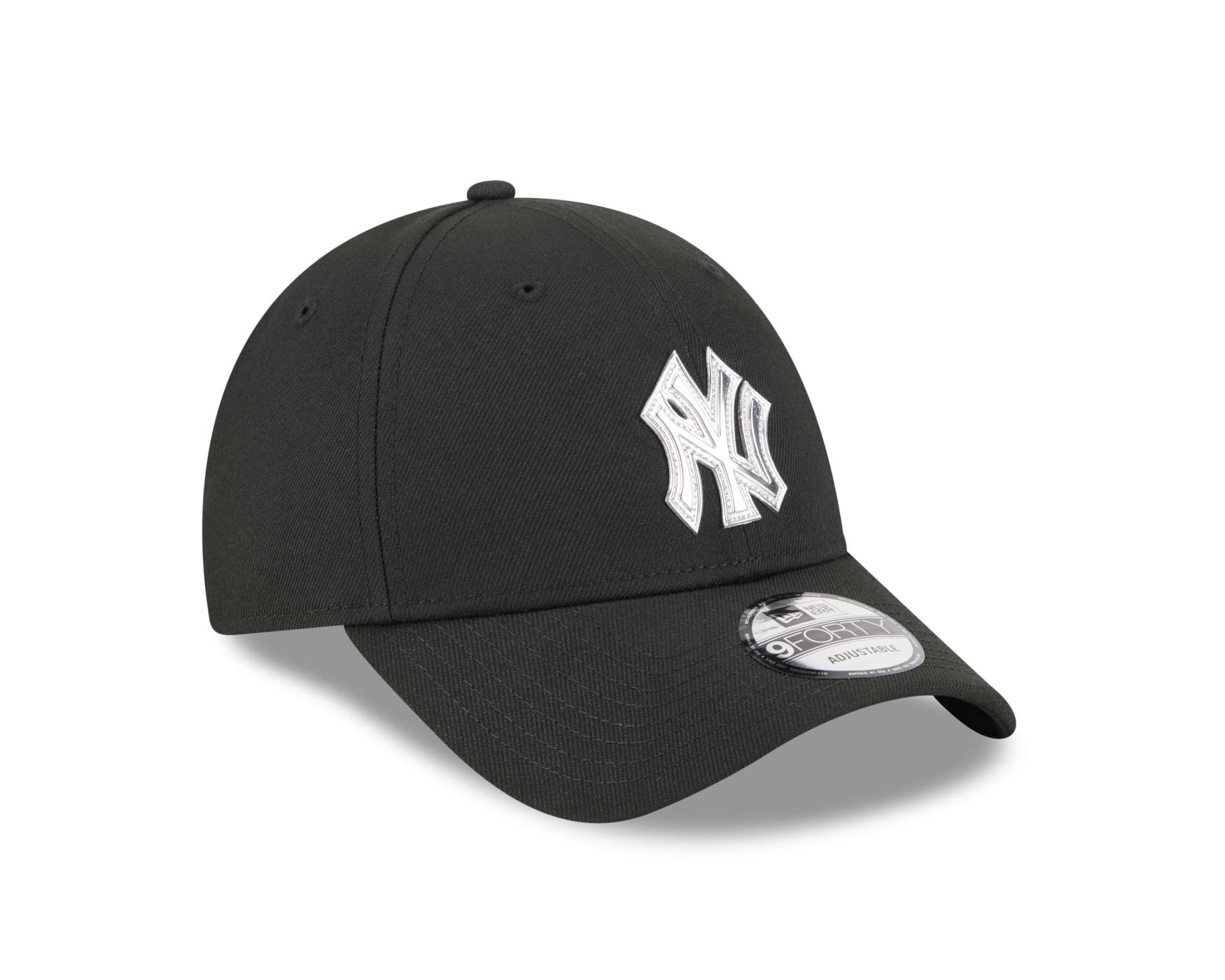 Boné New Era 9FORTY New York Yankees Preto Preto 3