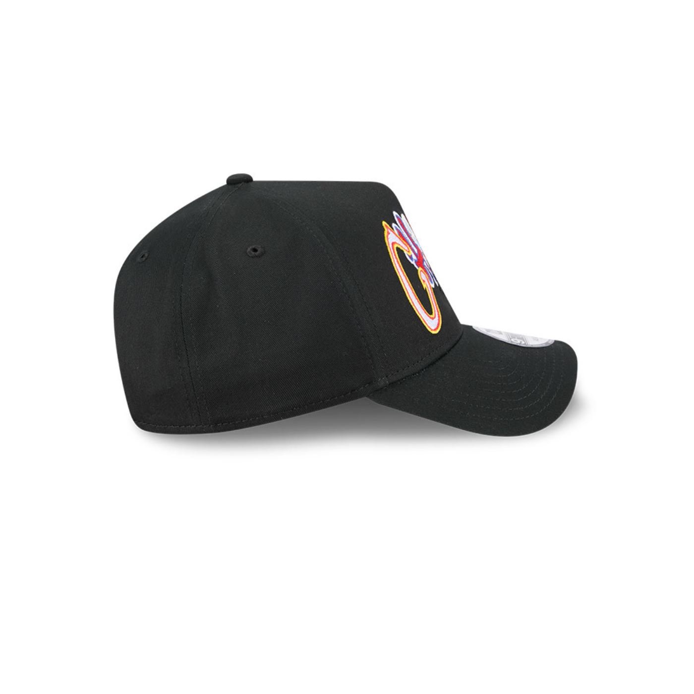 Bone New Era 9FORTY A-FRAME SNAPBACK Chicago Bulls  Preto Preto 4
