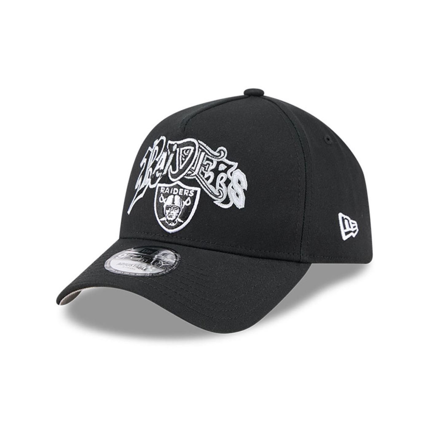 Bone New Era 9FORTY A-FRAME SNAPBACK Las Vegas Raiders  Preto