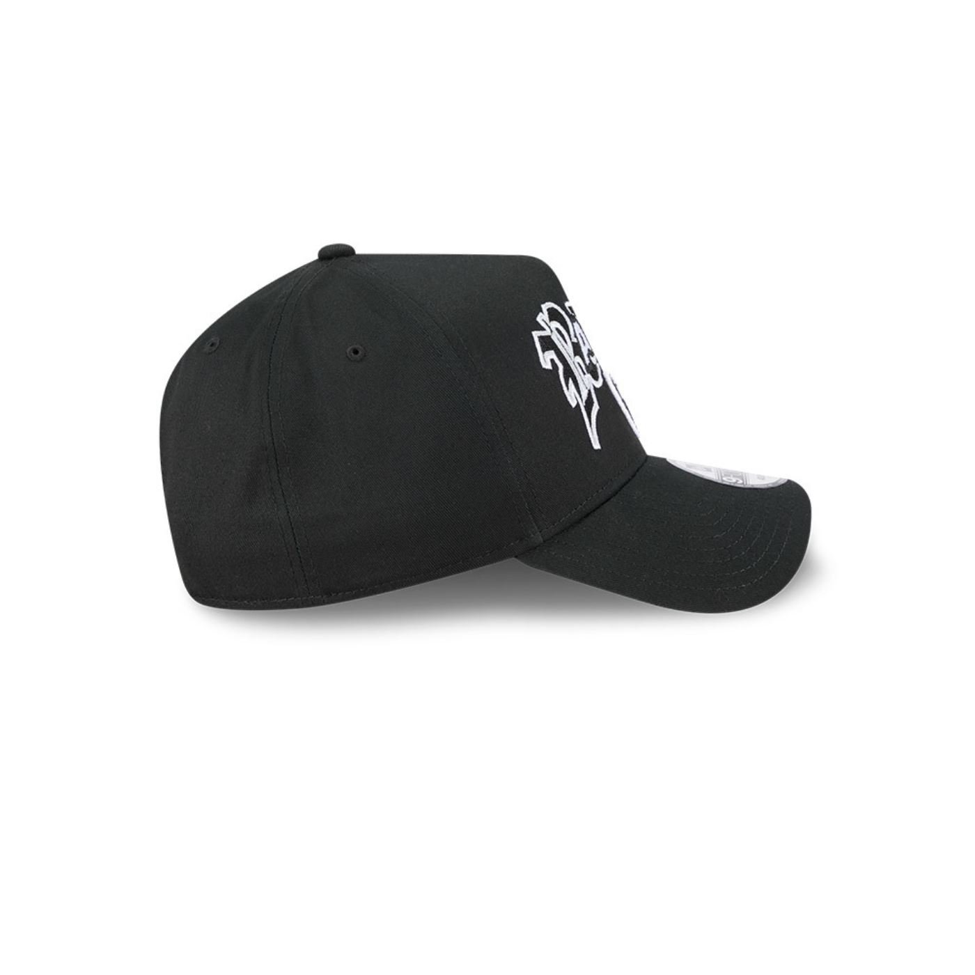 Bone New Era 9FORTY A-FRAME SNAPBACK Las Vegas Raiders  Preto Preto 5
