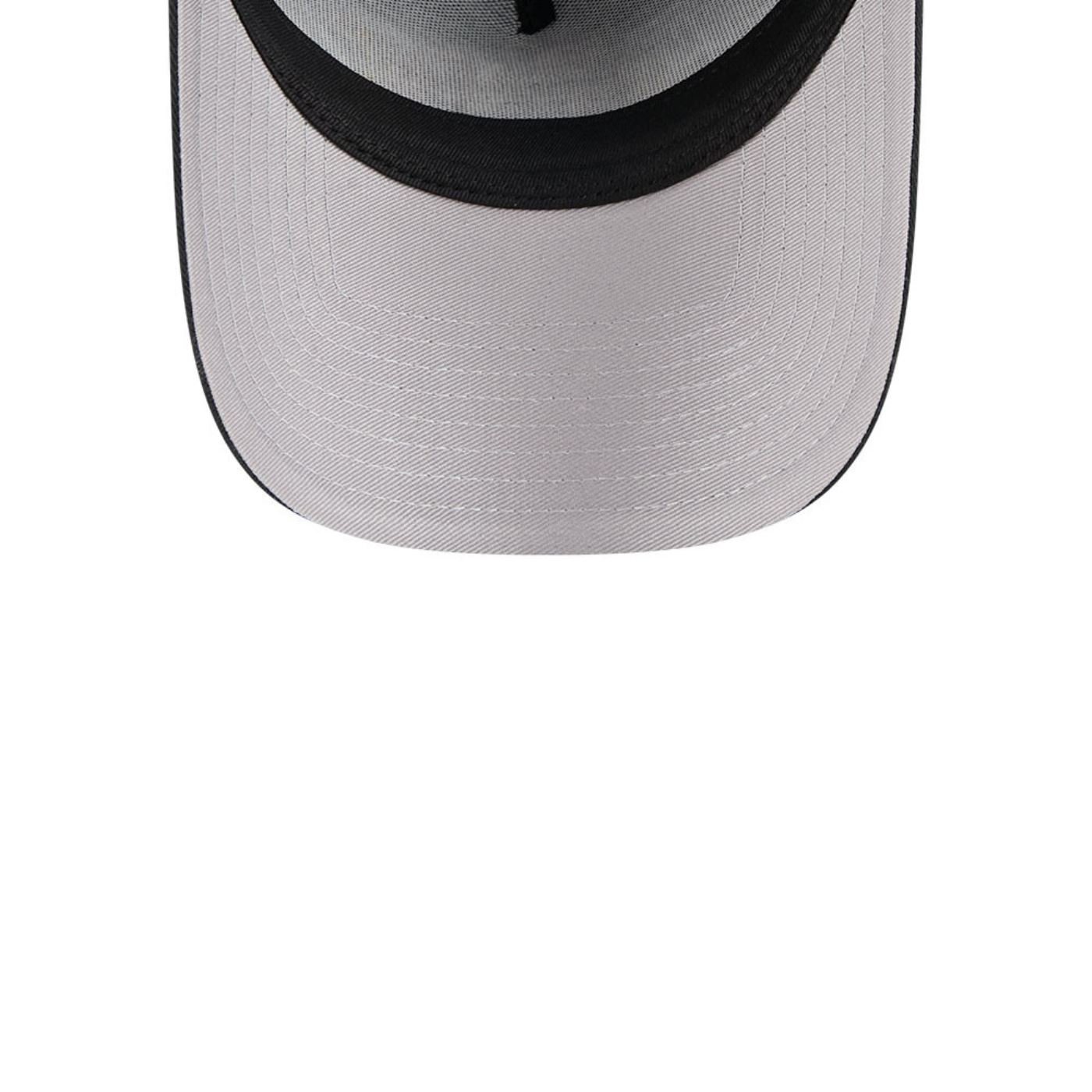 Bone New Era 9FORTY A-FRAME SNAPBACK Los Angeles Dodgers Preto Preto 6