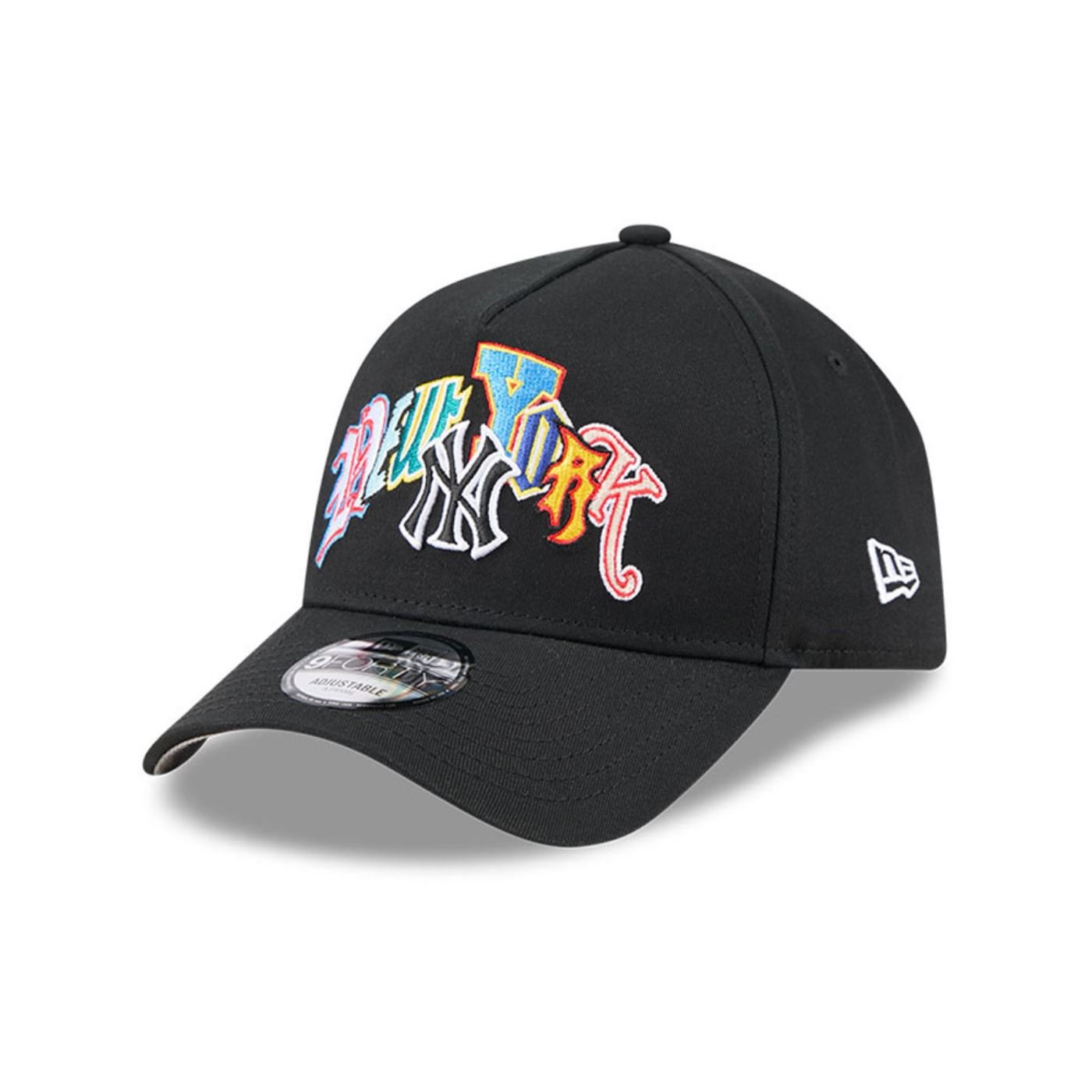 Bone New Era 9FORTY A-FRAME SNAPBACK New York Yankees Preto