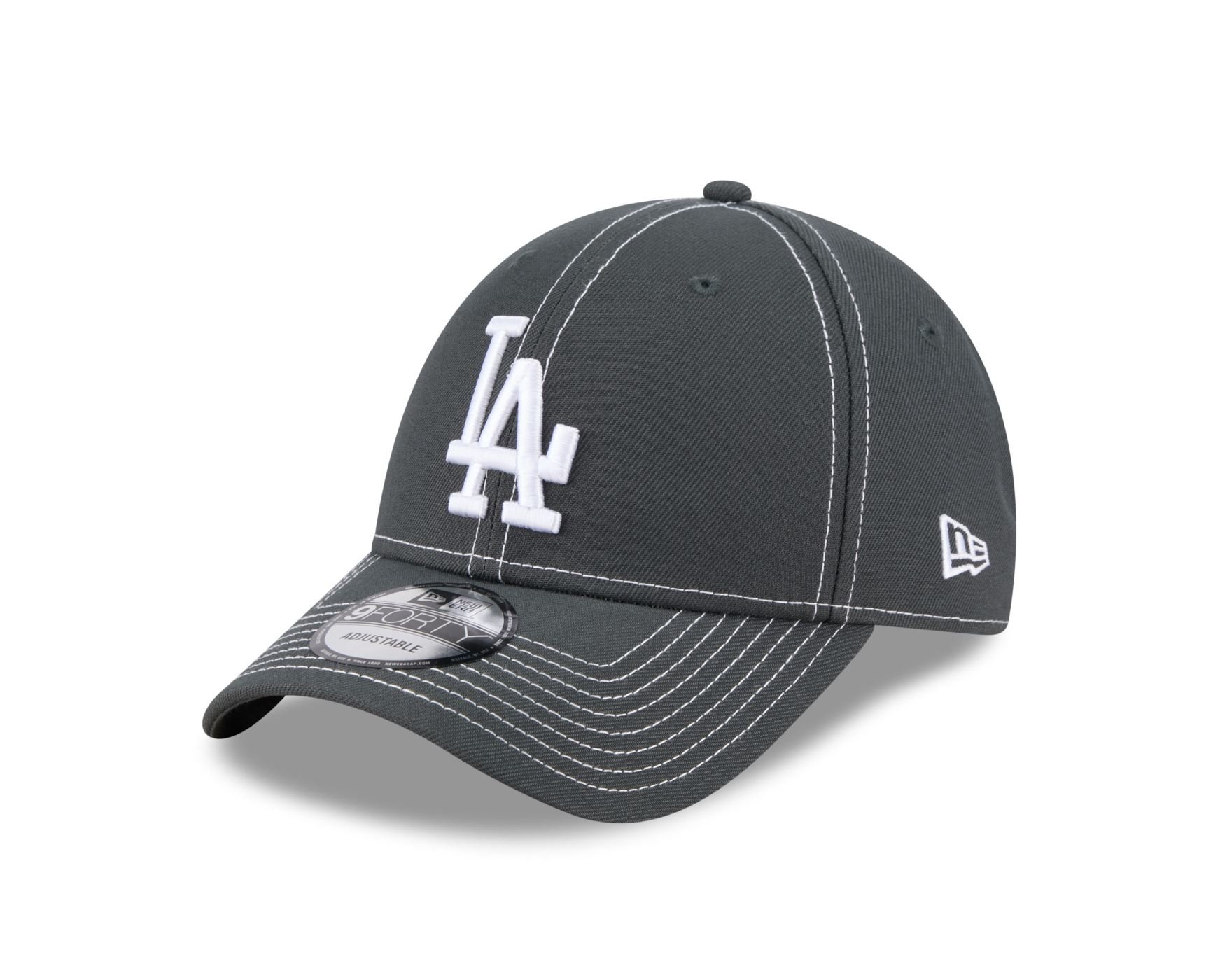 Bone New Era 9FORTY Los Angeles Dodgers  Cinza