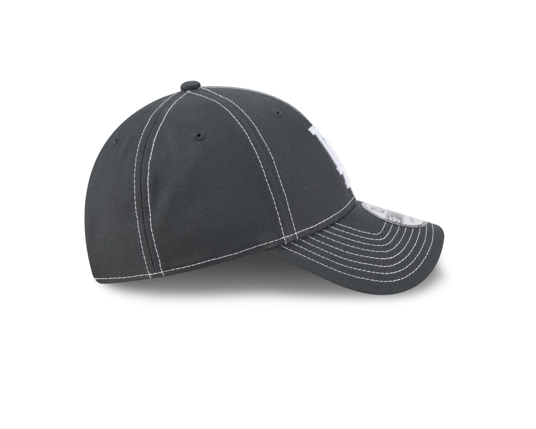 Bone New Era 9FORTY Los Angeles Dodgers  Cinza Cinza 5