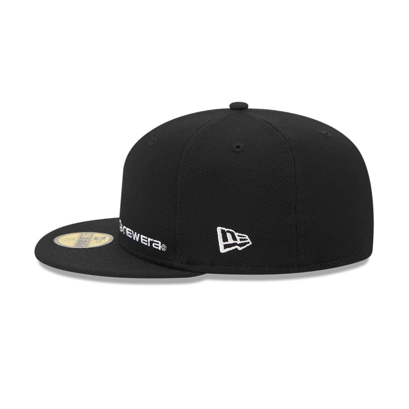 Bone New Era 59FIFTY New Era Branded   Preto Preto 5