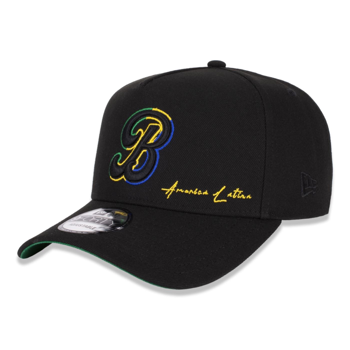 Bone New Era 9FORTY A-FRAME Brasilidades Preto