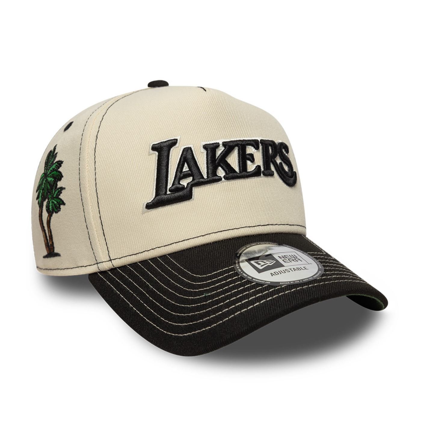 Bone New Era NBA 9FORTY A-FRAME SNAPBACK Los Angeles Lakers Bege Bege 3
