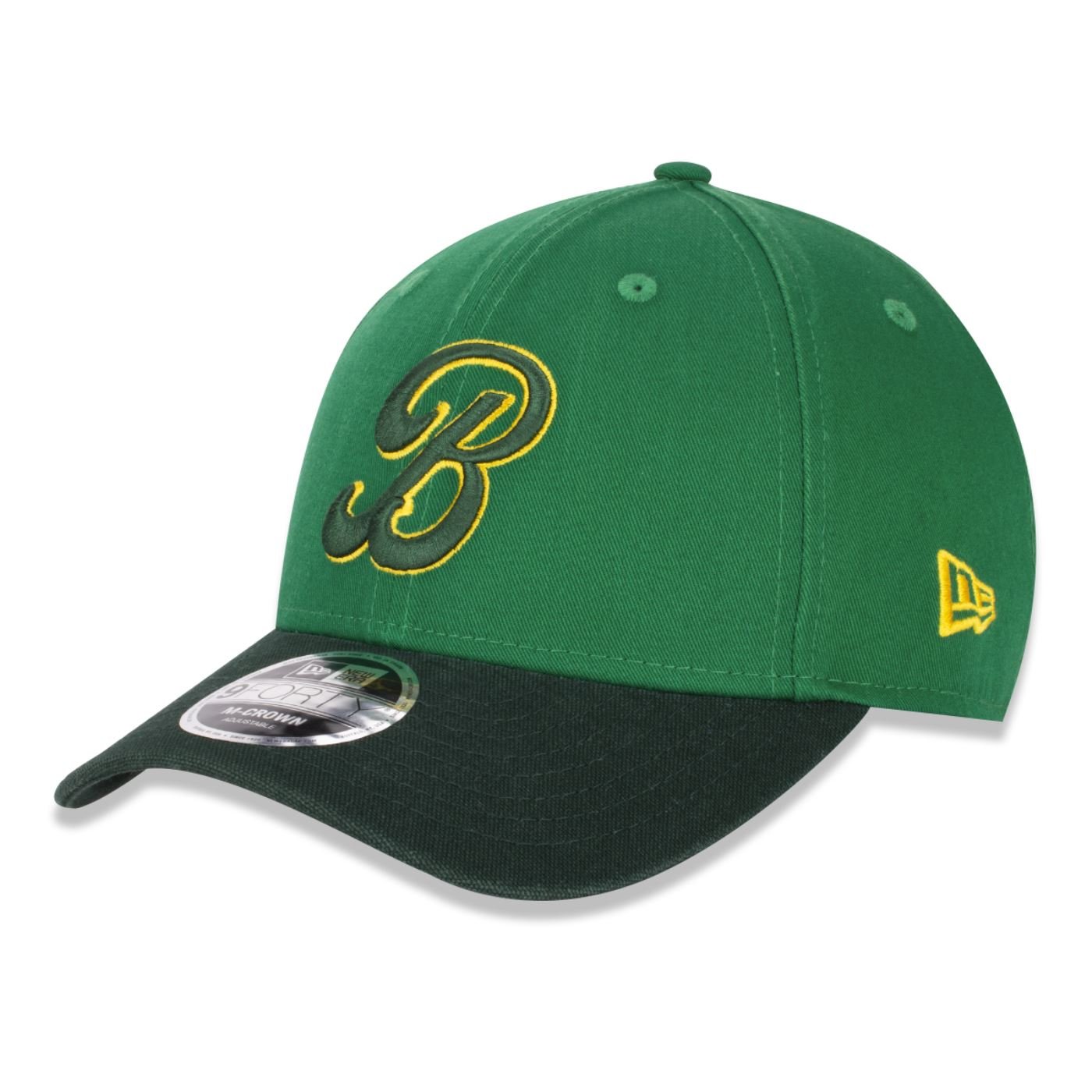 Bone New Era 9FORTY M-CROWN Brasilidades Verde