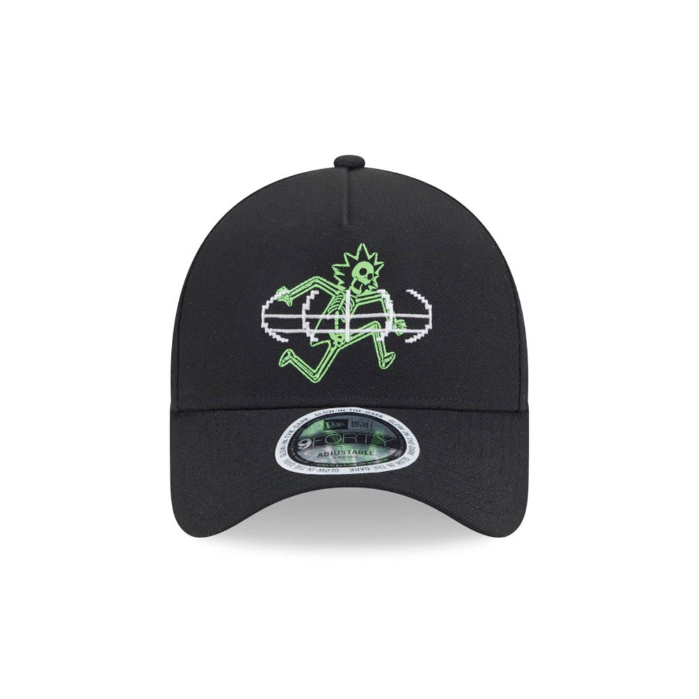 Bone New Era 9FORTY A-FRAME SNAPBACK Rick And Morty  Preto Preto 2