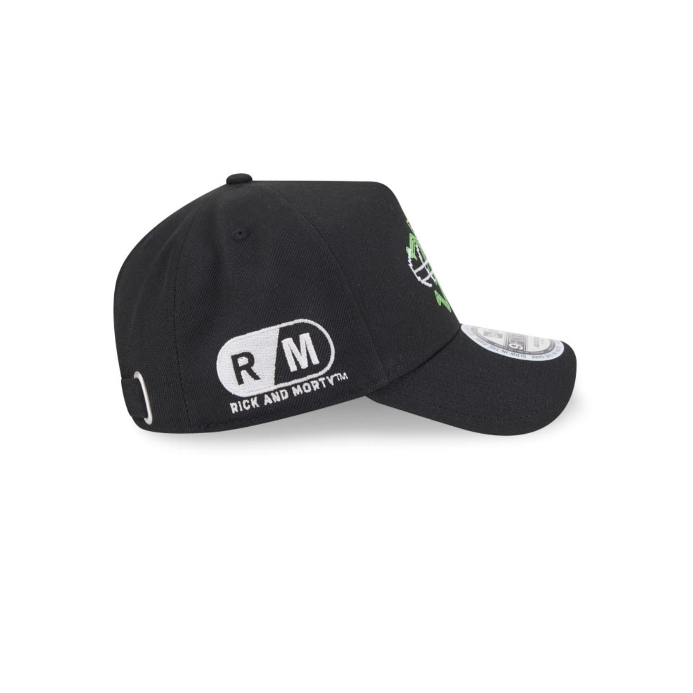 Bone New Era 9FORTY A-FRAME SNAPBACK Rick And Morty  Preto Preto 4