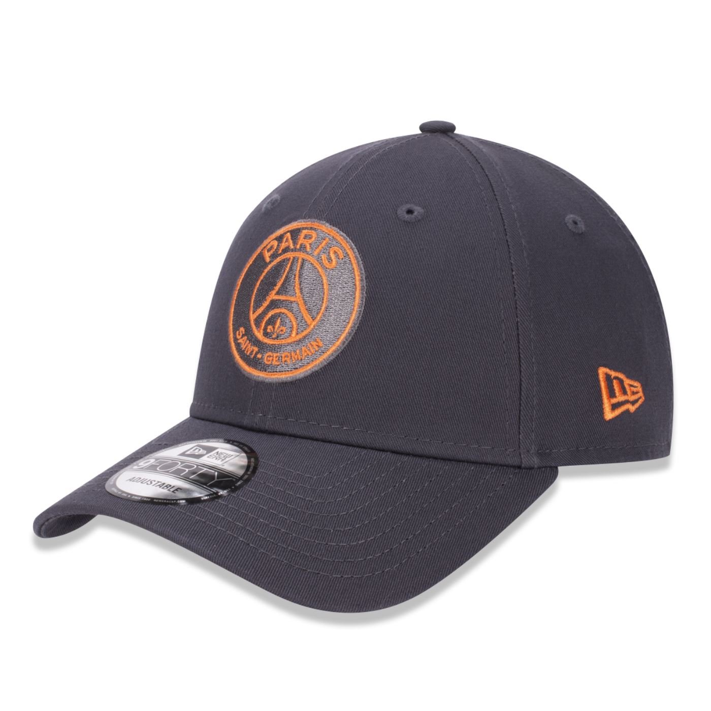 Bone New Era 9FORTY Paris Saint Germain Cinza Cinza