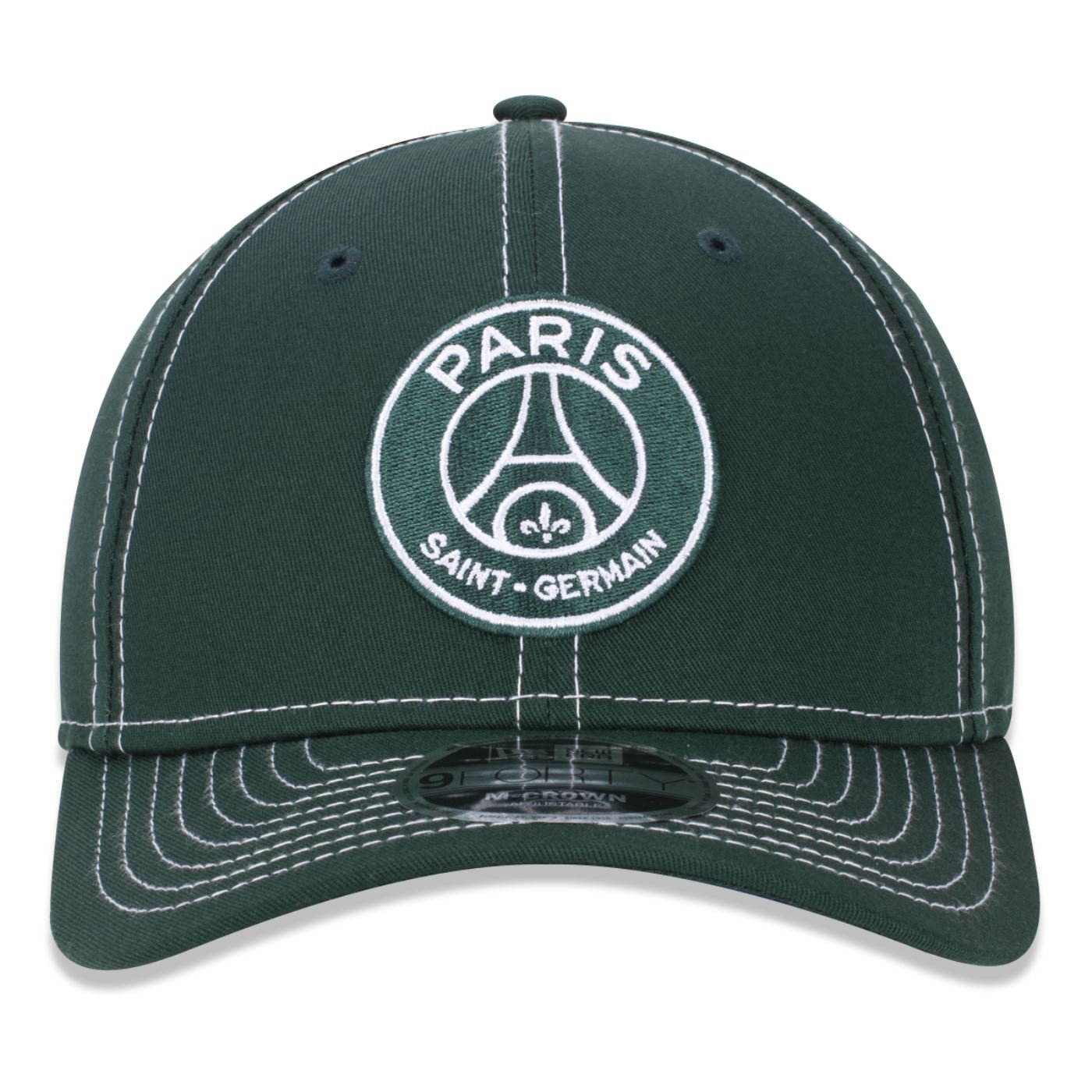 Bone New Era 9FORTY M-CROWN Paris Saint Germain  Verde Verde 2