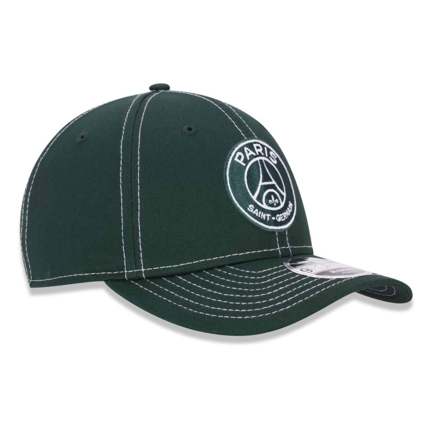 Bone New Era 9FORTY M-CROWN Paris Saint Germain  Verde Verde 3