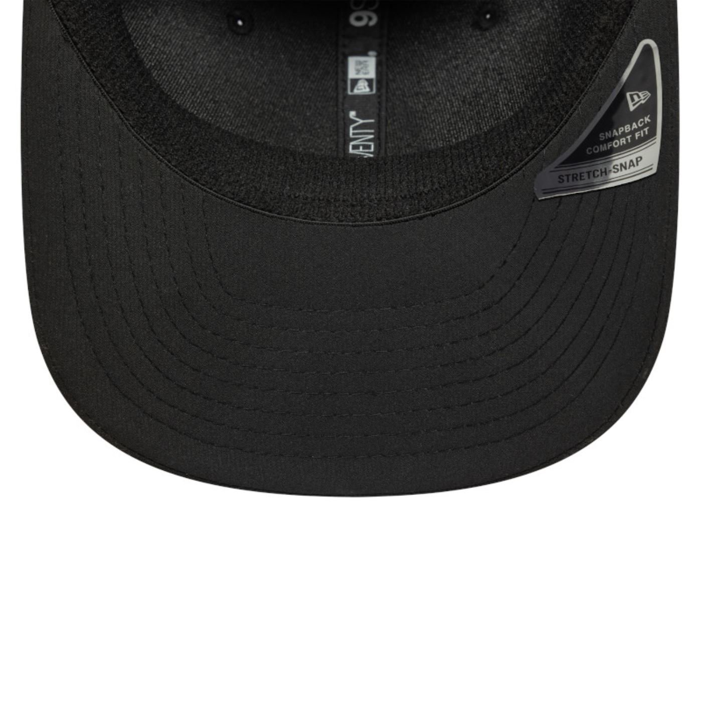 Bone New Era 9SEVENTY STRETCH Branded Preto Preto 2