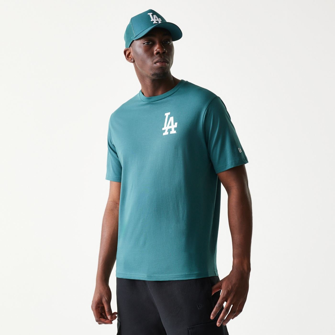 Camiseta New Era Regular MLB Los Angeles Dodgers Verde 2