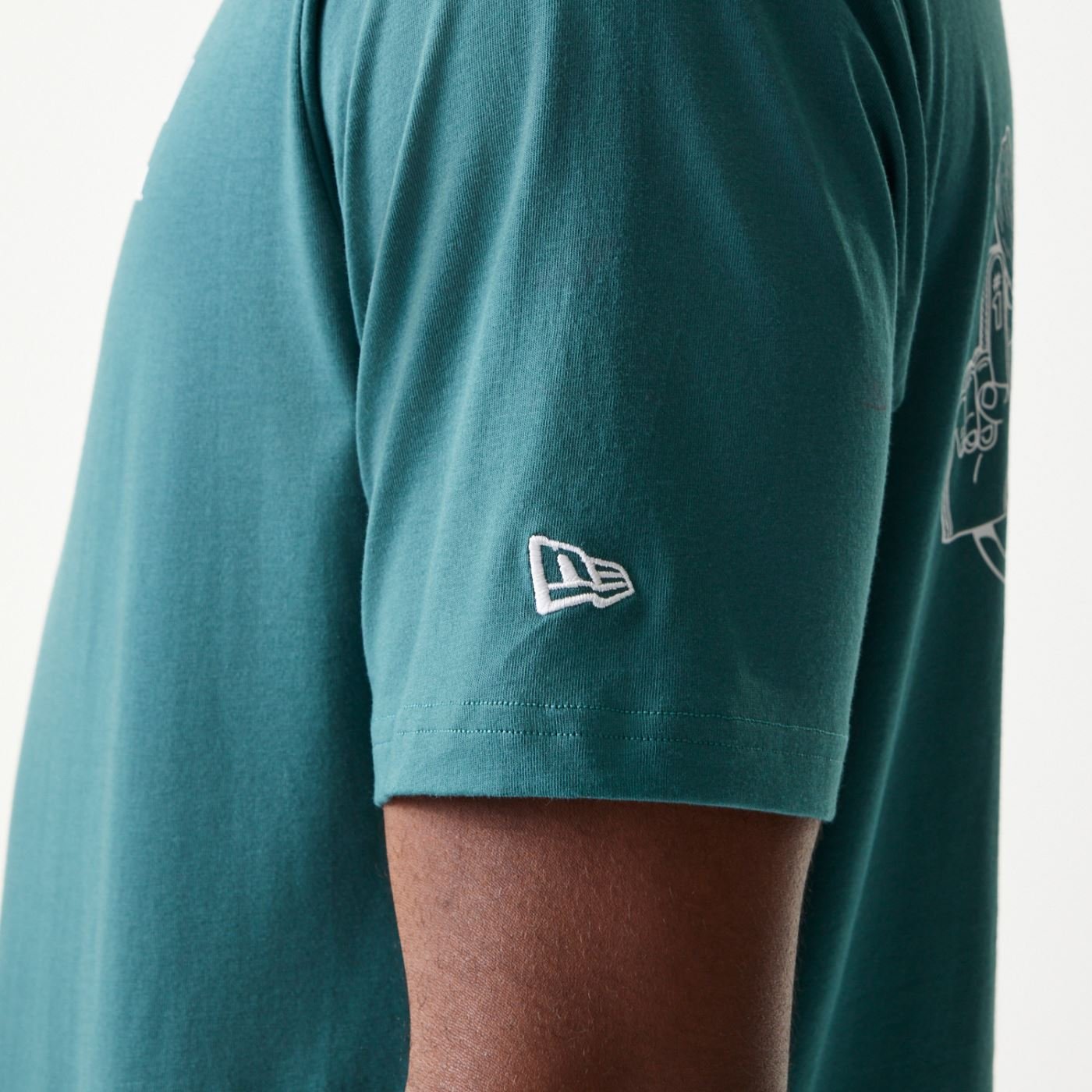 Camiseta New Era Regular MLB Los Angeles Dodgers Verde 3