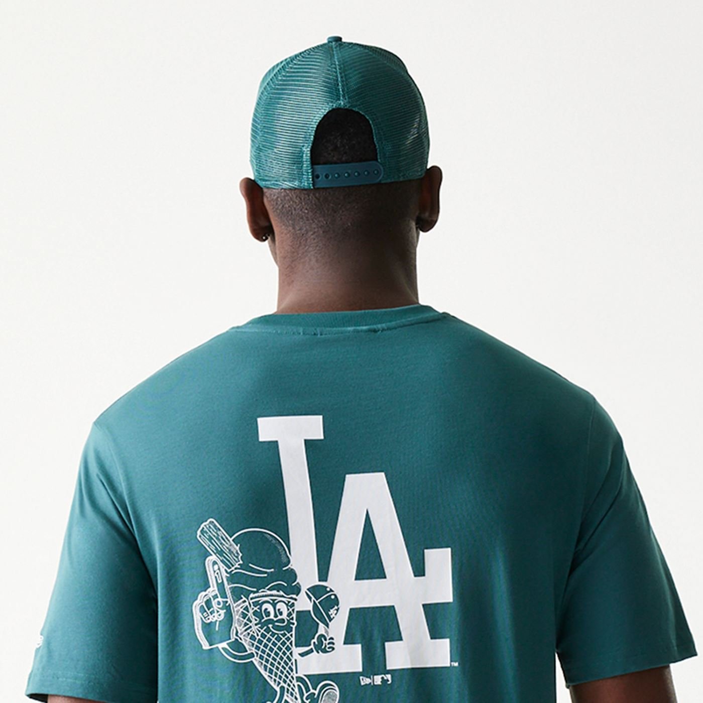 Camiseta New Era Regular MLB Los Angeles Dodgers Verde 5