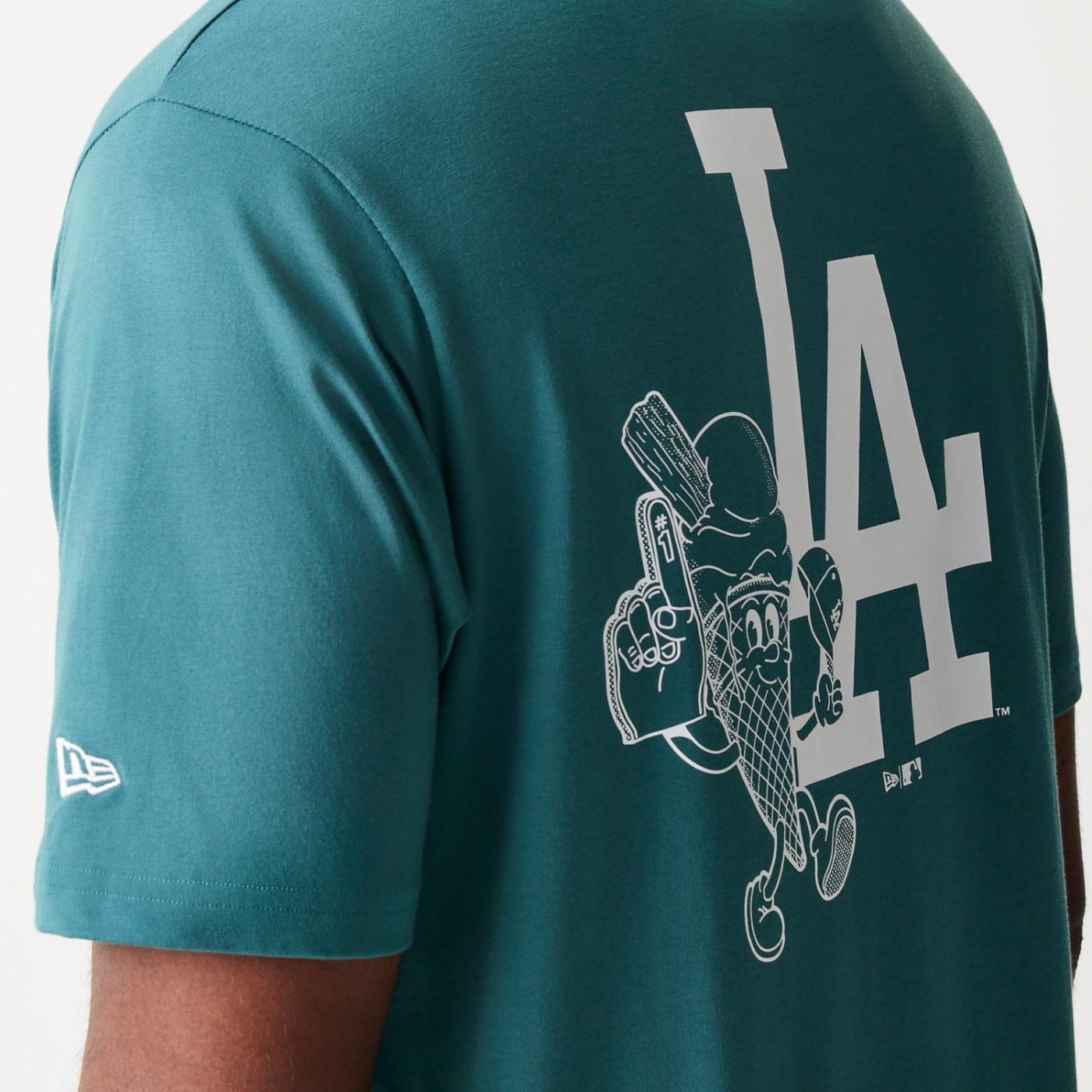 Camiseta New Era Regular MLB Los Angeles Dodgers Verde 6