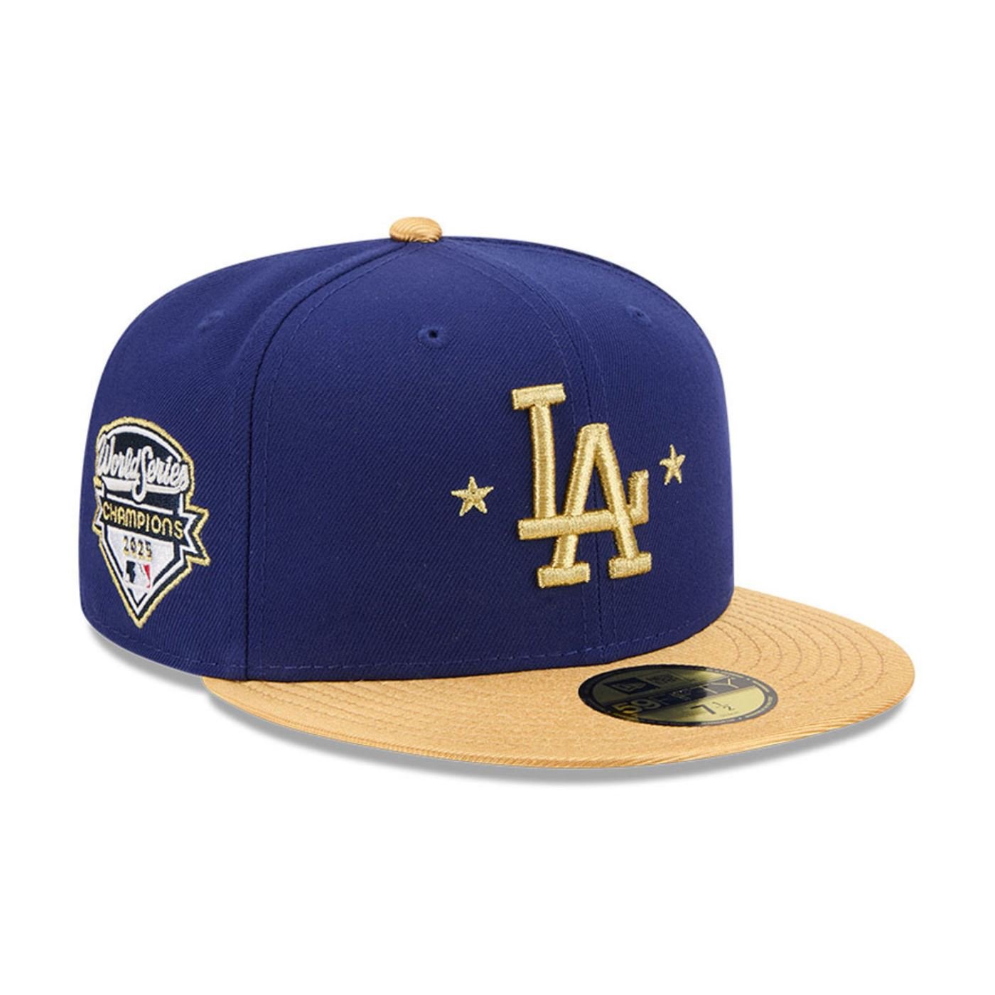 Bone New Era 59Fifty MLB Los Angeles Dodgers Azul 3