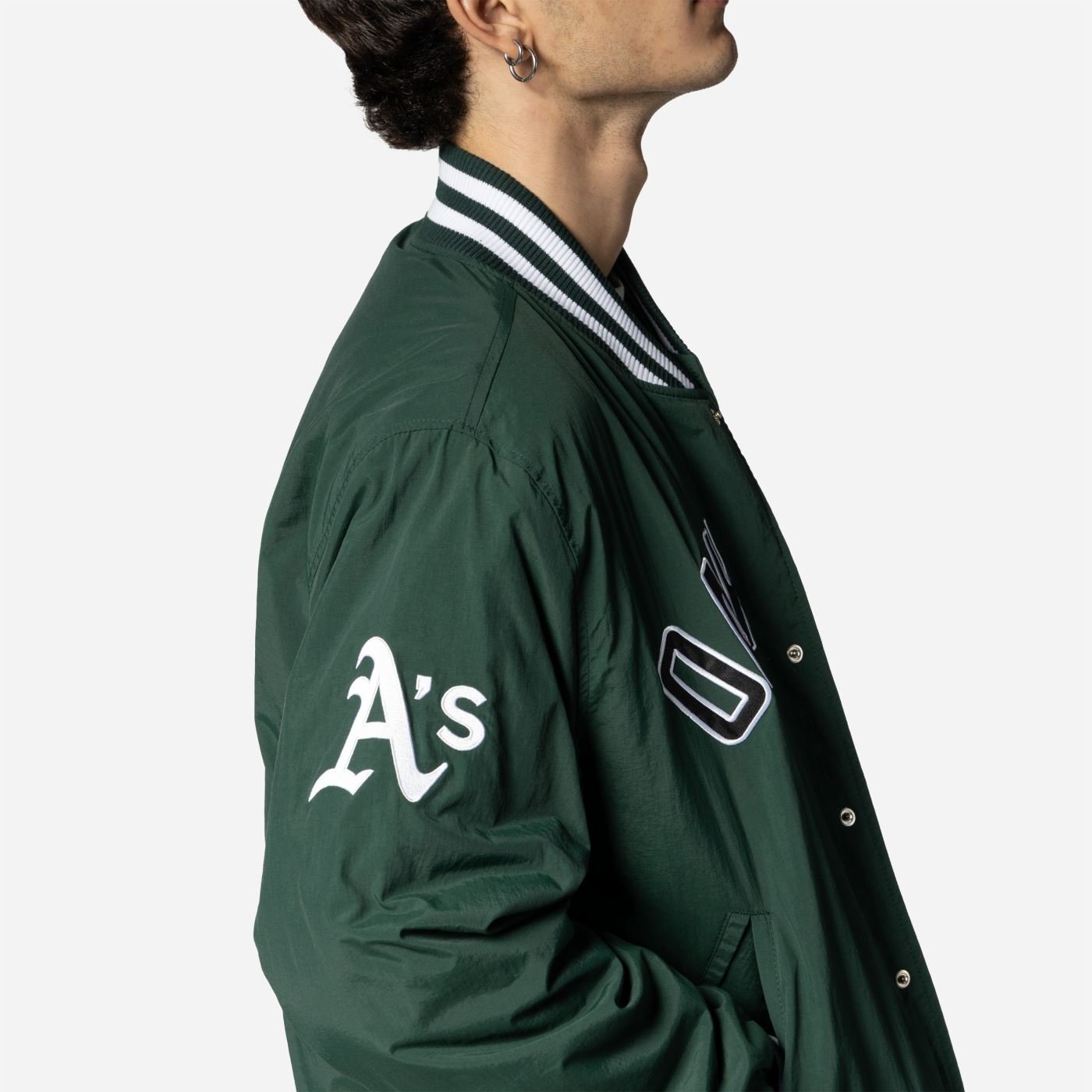 Jaqueta New Era Bomber MLB Oakland Athletics Verde 4