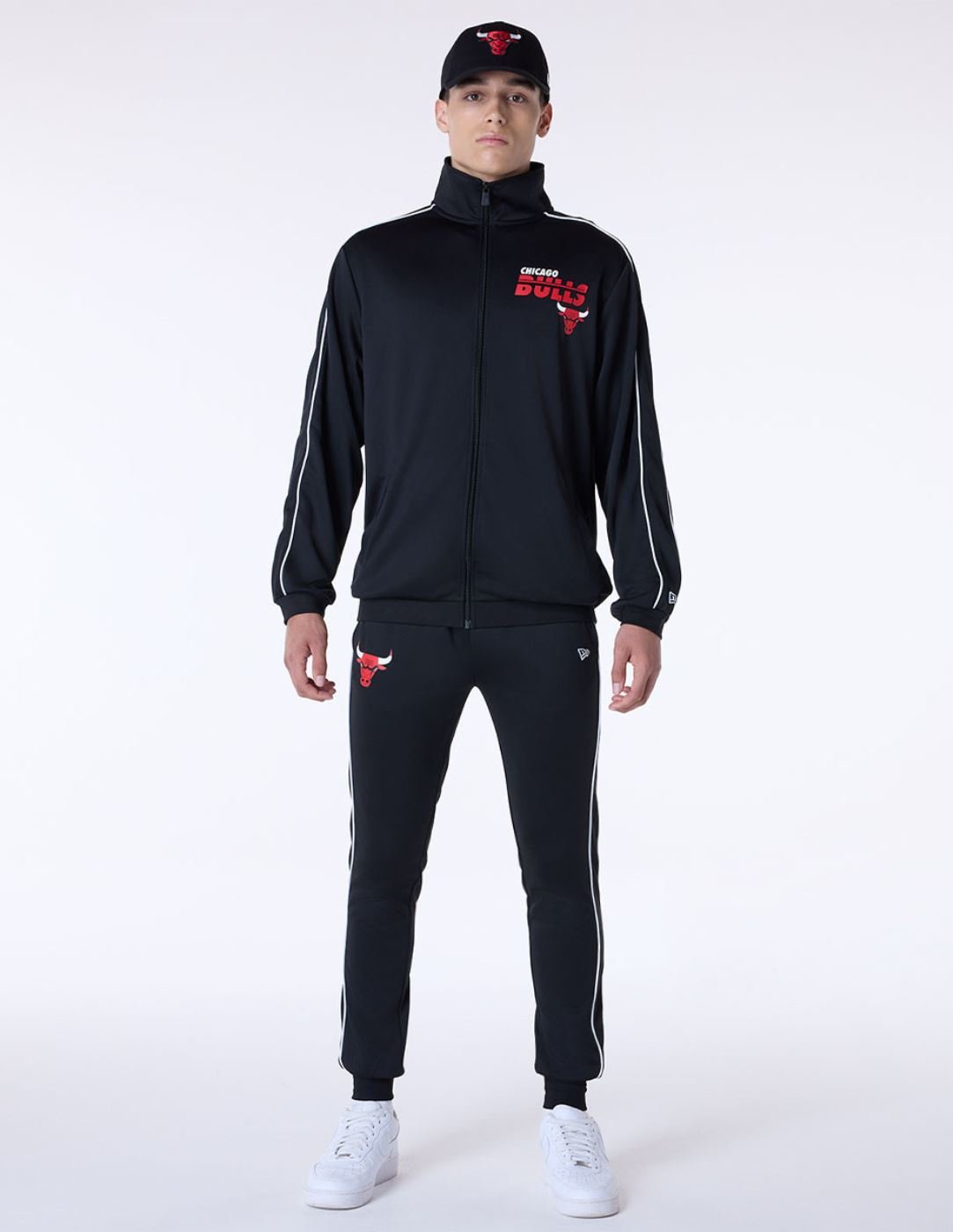 Jaqueta New Era Track NBA  Chicago Bulls Preto 2