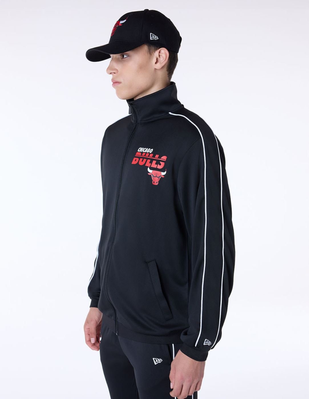 Jaqueta New Era Track NBA  Chicago Bulls Preto 3