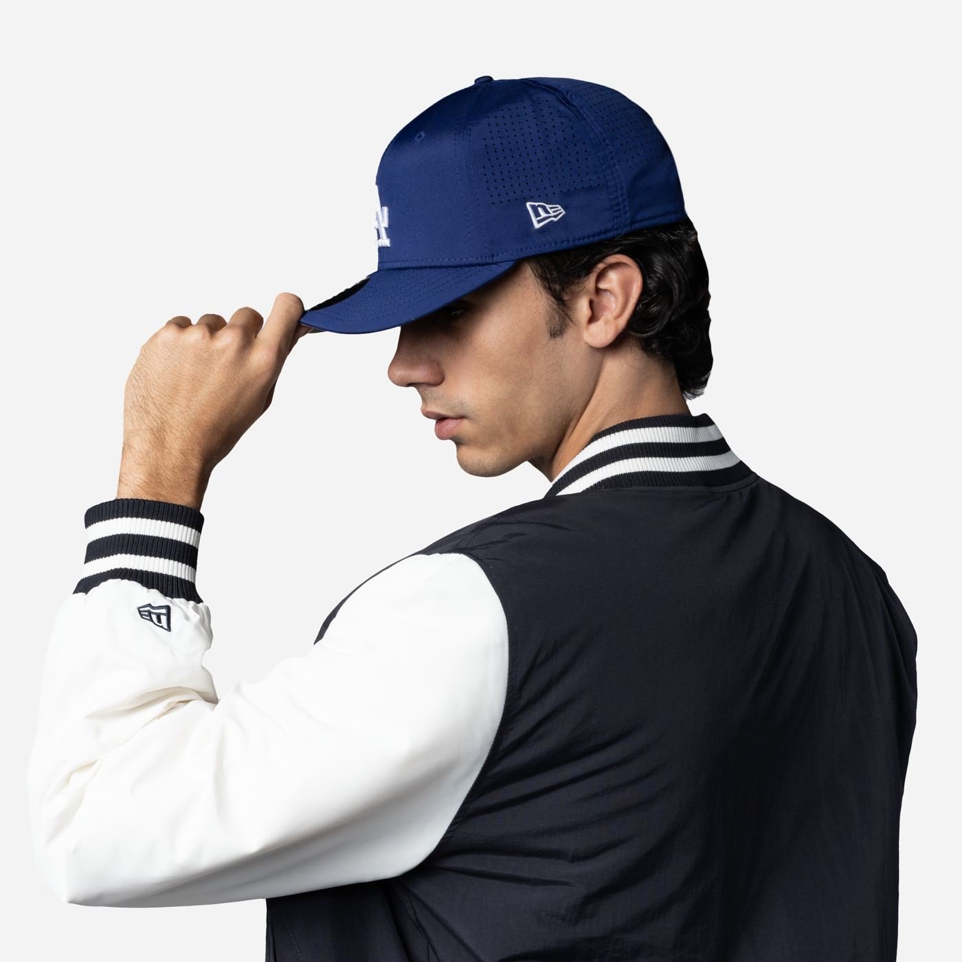 Jaqueta New Era Bomber MLB Los Angeles Dodgers Azul Marinho 6