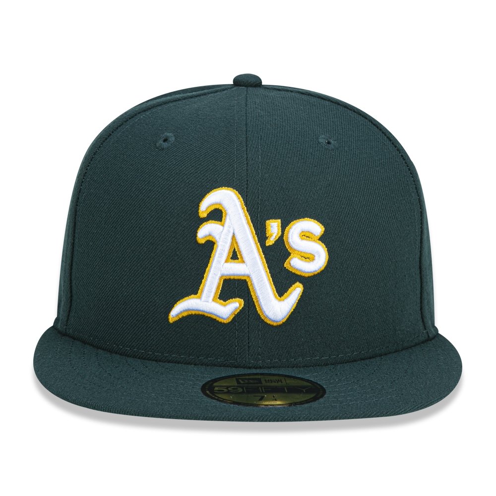 Bone New Era 59FIFTY Oakland Athletics MLB Verde Verde 3