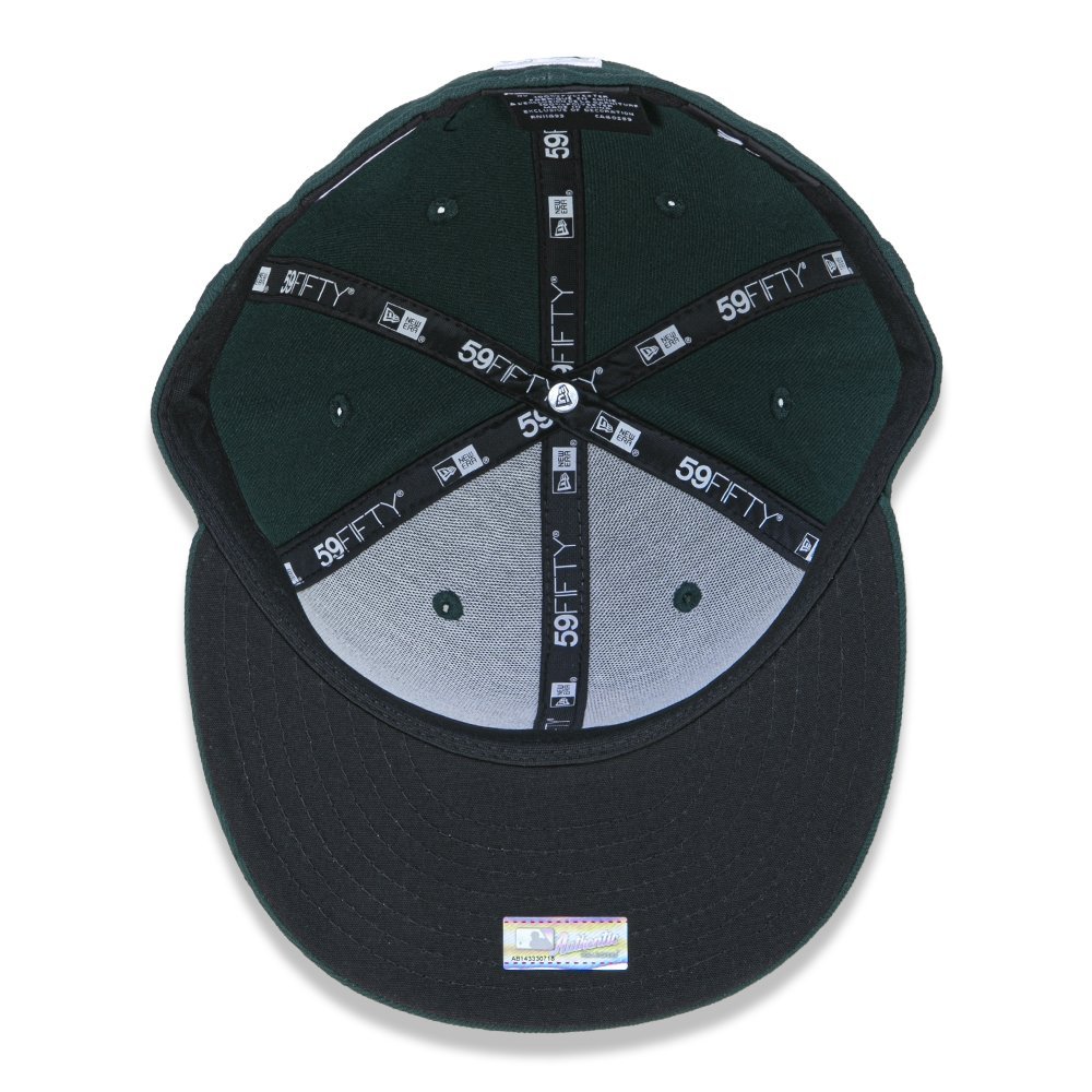 Bone New Era 59FIFTY Oakland Athletics MLB Verde Verde 9