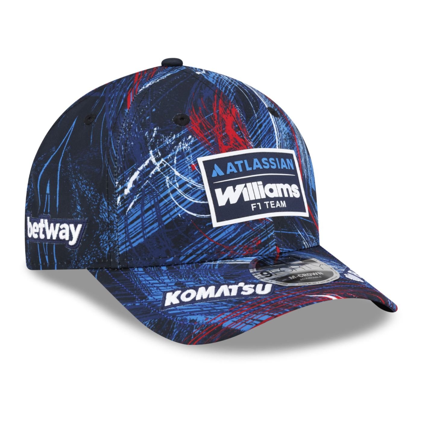 Bone New Era 9FORTY M-Crown Williams Racing Barcelona Azul Marinho 3