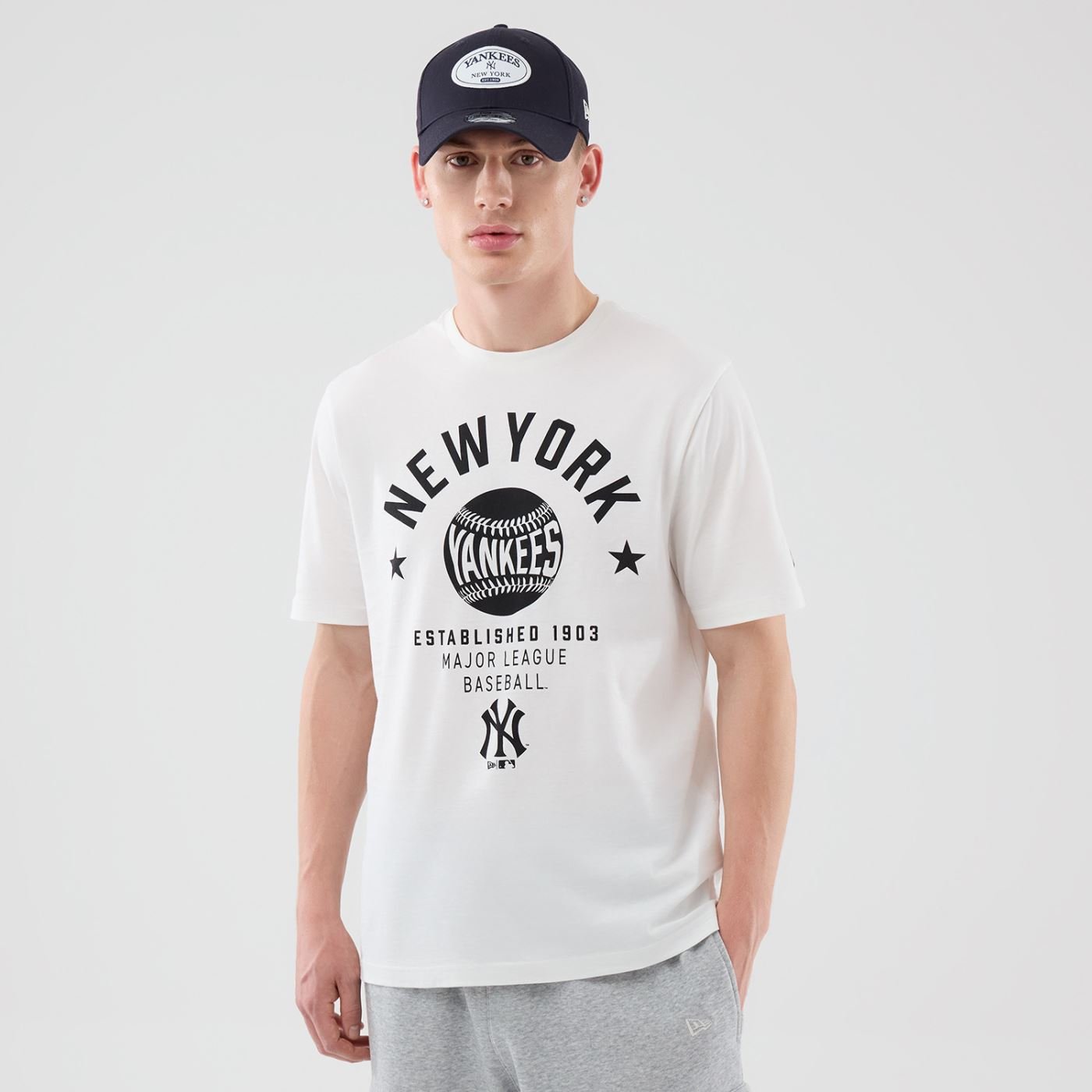Camiseta New Era Regular New York Yankees Branca
