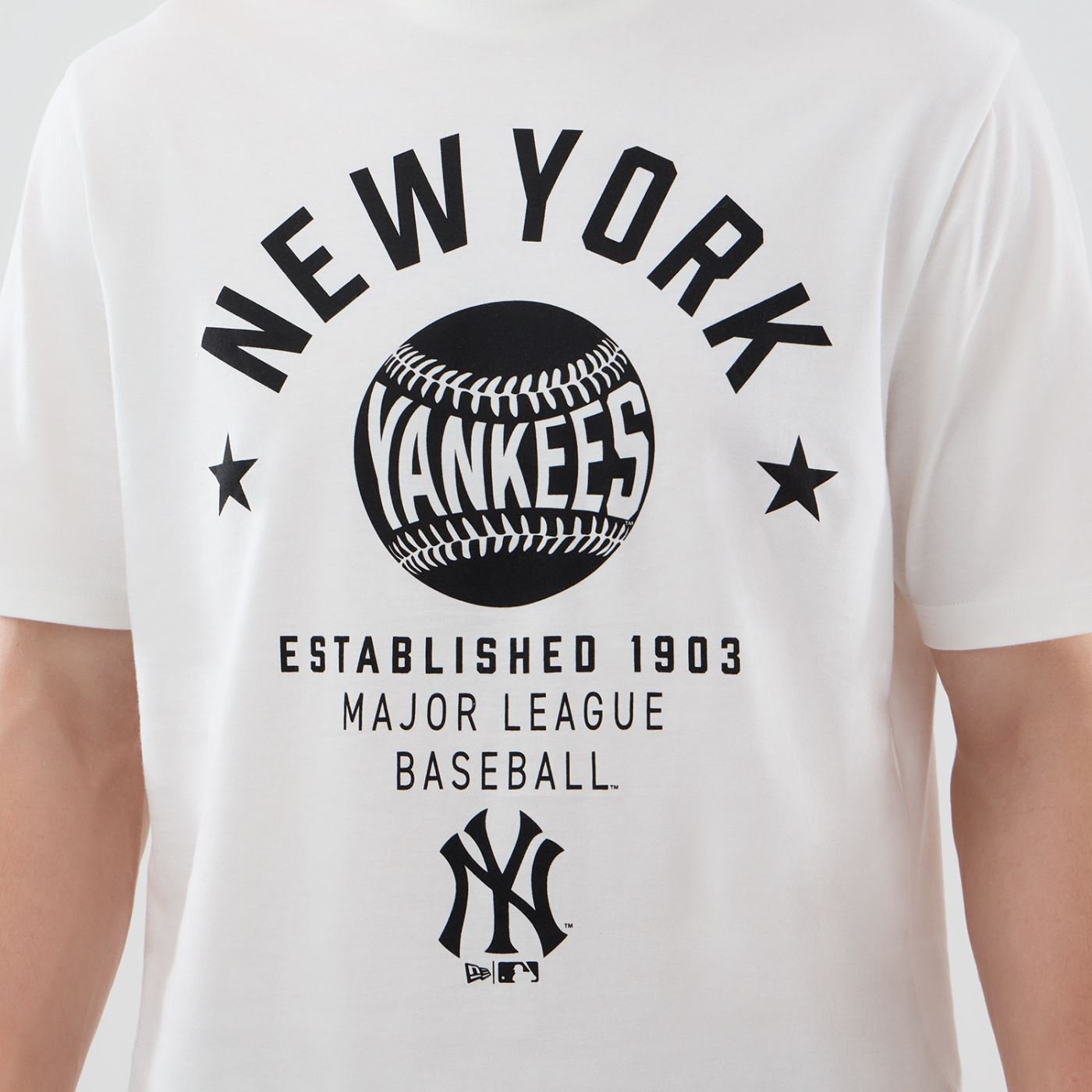 Camiseta New Era Regular New York Yankees Branca Branco 3