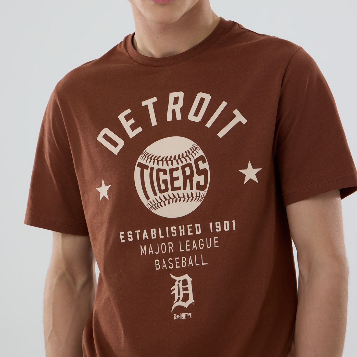 Camiseta New Era Regular Detroit Tigers Marrom Marrom 4