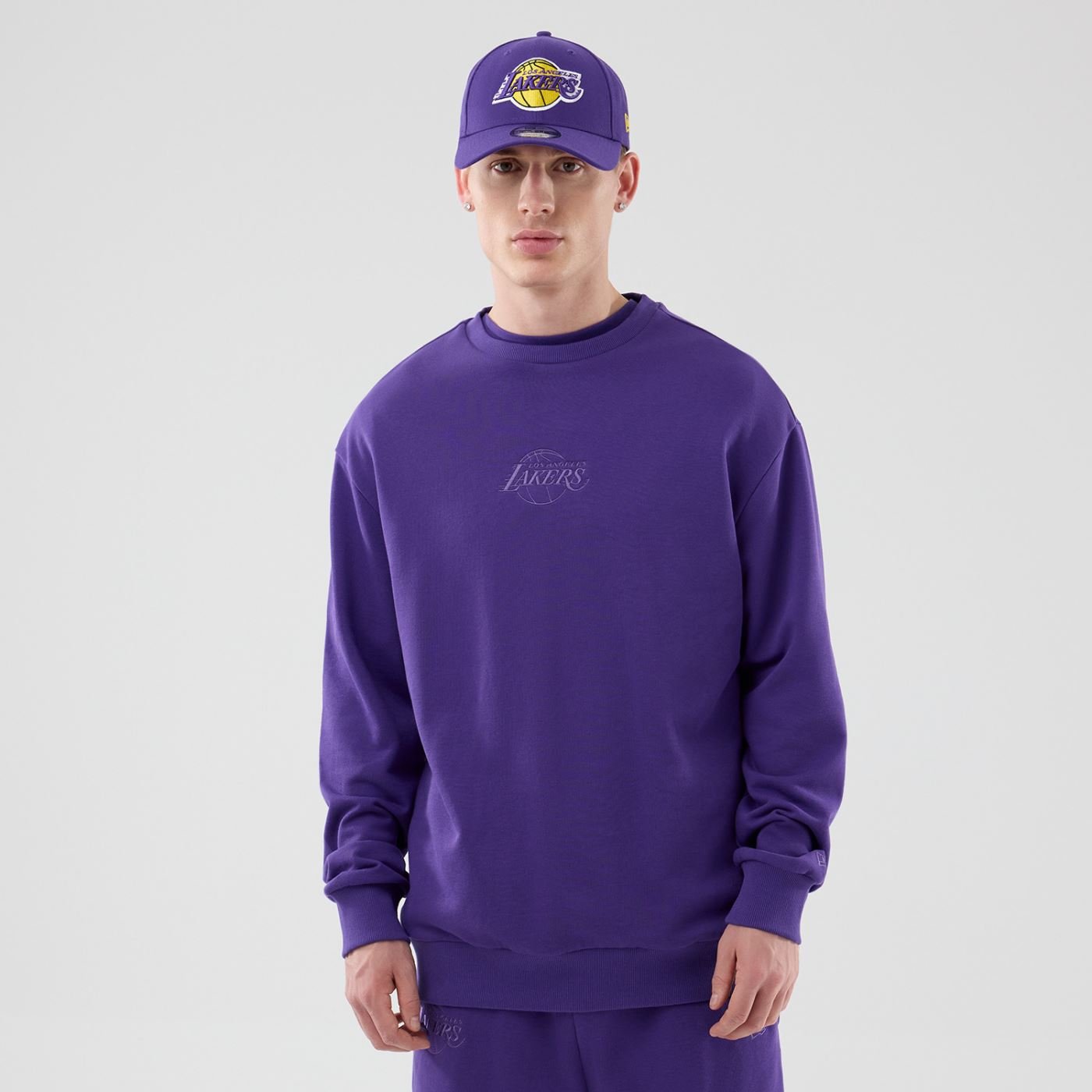 Moletom New Era Careca Los Angeles Lakers Roxo