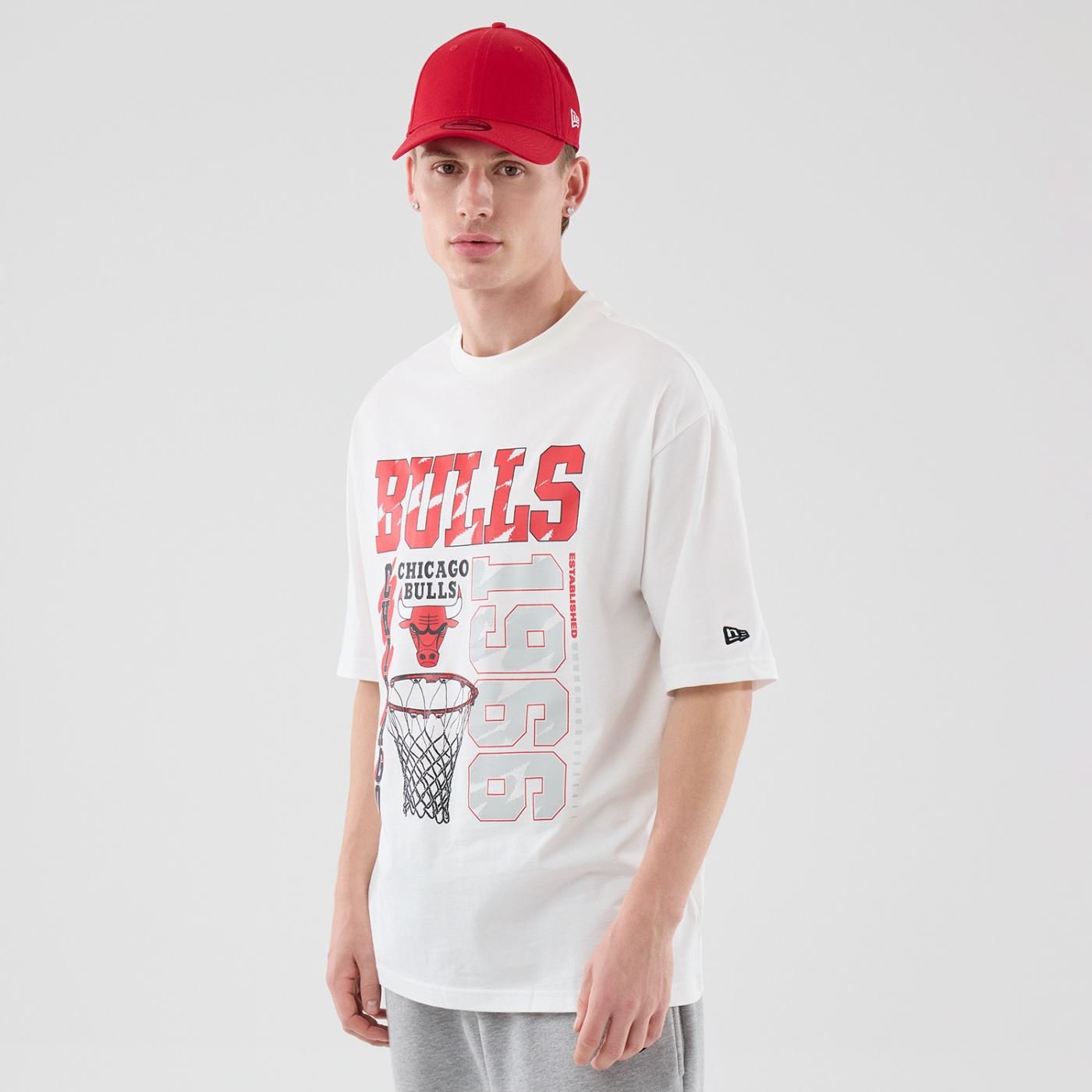 Camiseta New Era Regular Chicago Bulls NBA Branca Branco 2