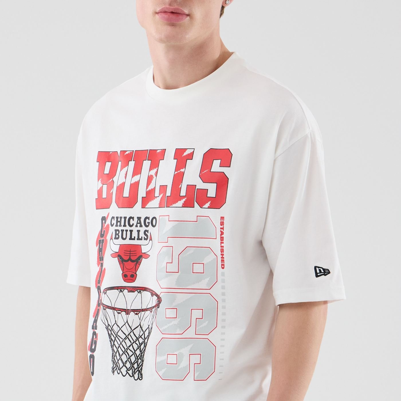 Camiseta New Era Regular Chicago Bulls NBA Branca Branco 5
