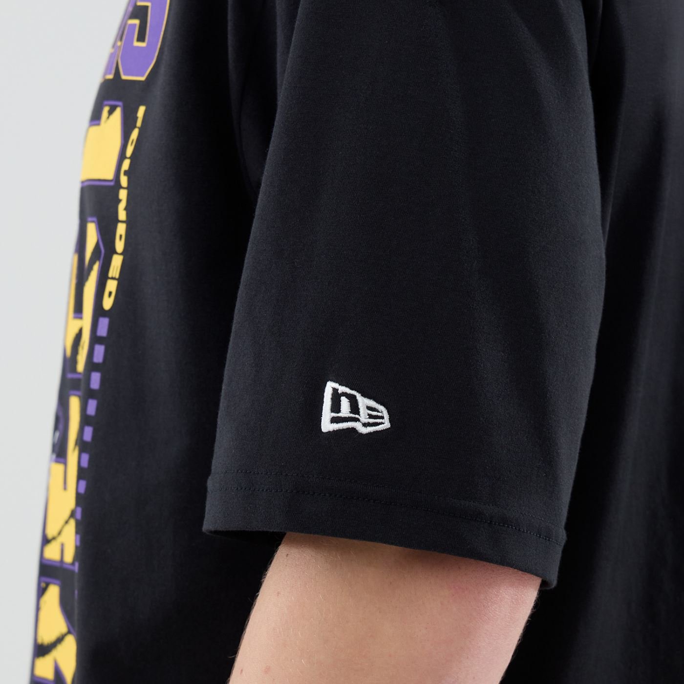 Camiseta New Era Regulas Los Angeles Lakers Preta Preto 5