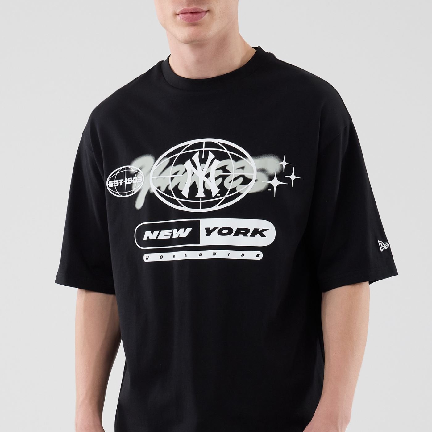 Camiseta New Era Regular New York Yankees Preta Preto 2