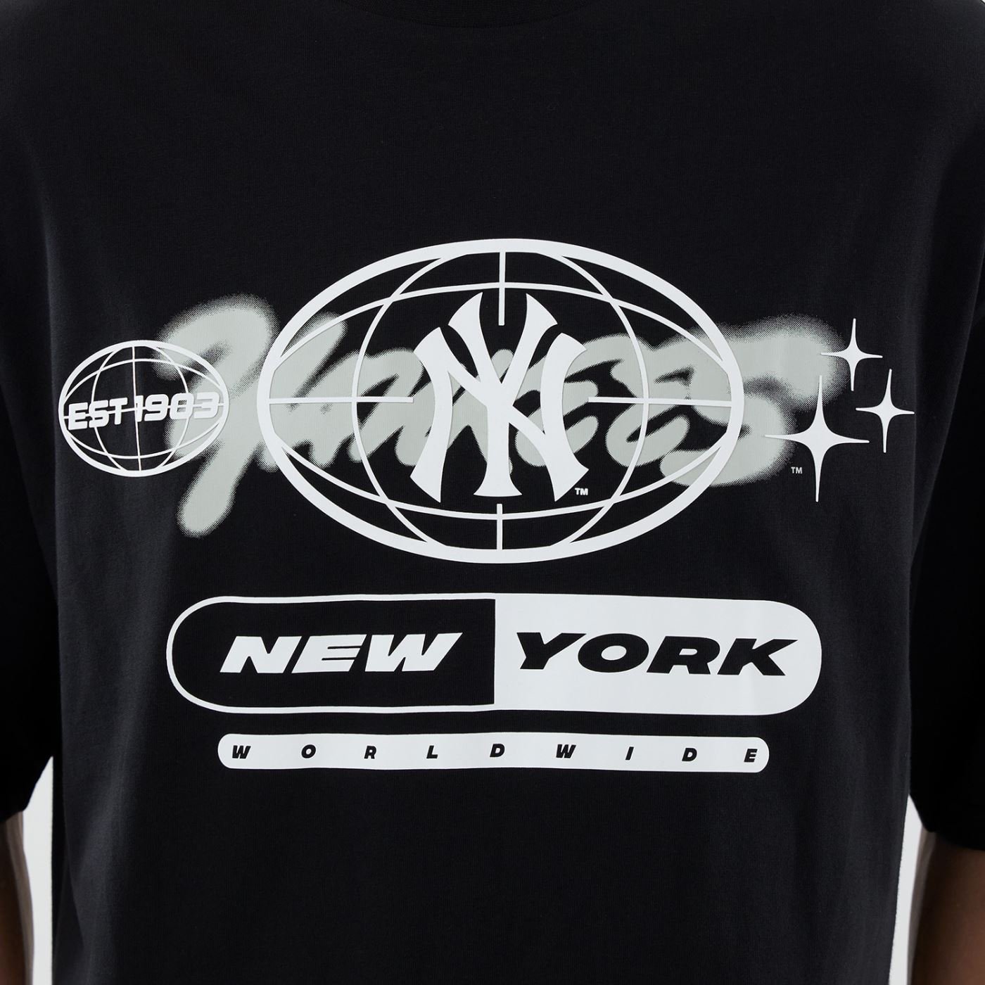 Camiseta New Era Regular New York Yankees Preta Preto 3