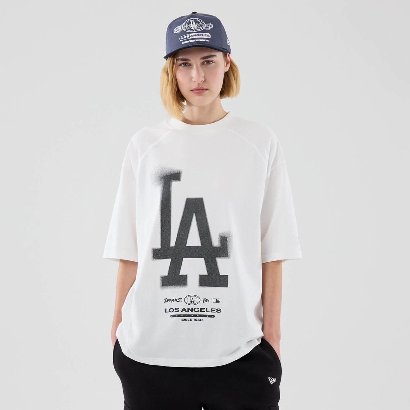 Camkiseta New Era Regular Los Angeles Dodgers MLB Branco 3