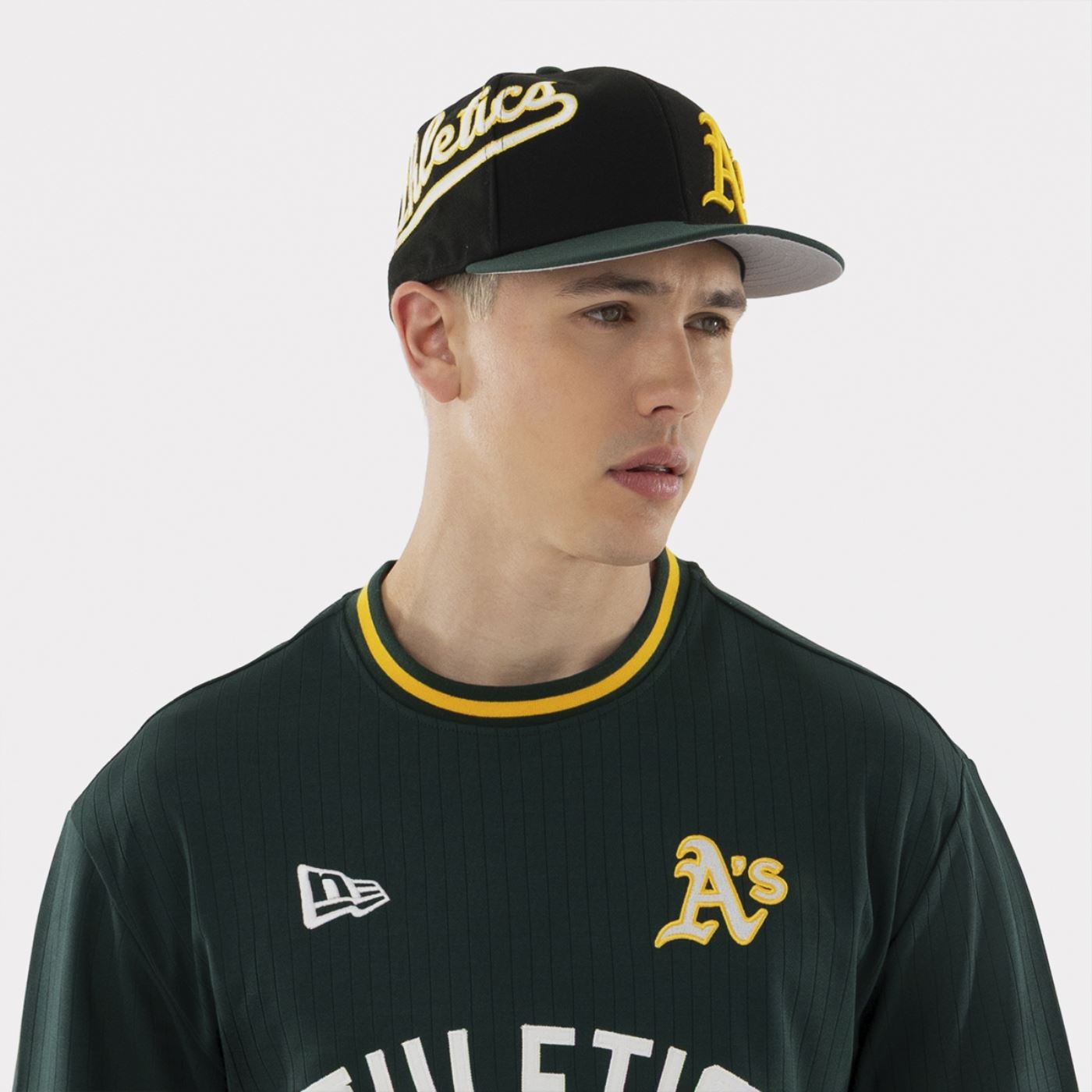 Camiseta New Era Oakland Athetics Premium Baseball Verde 5