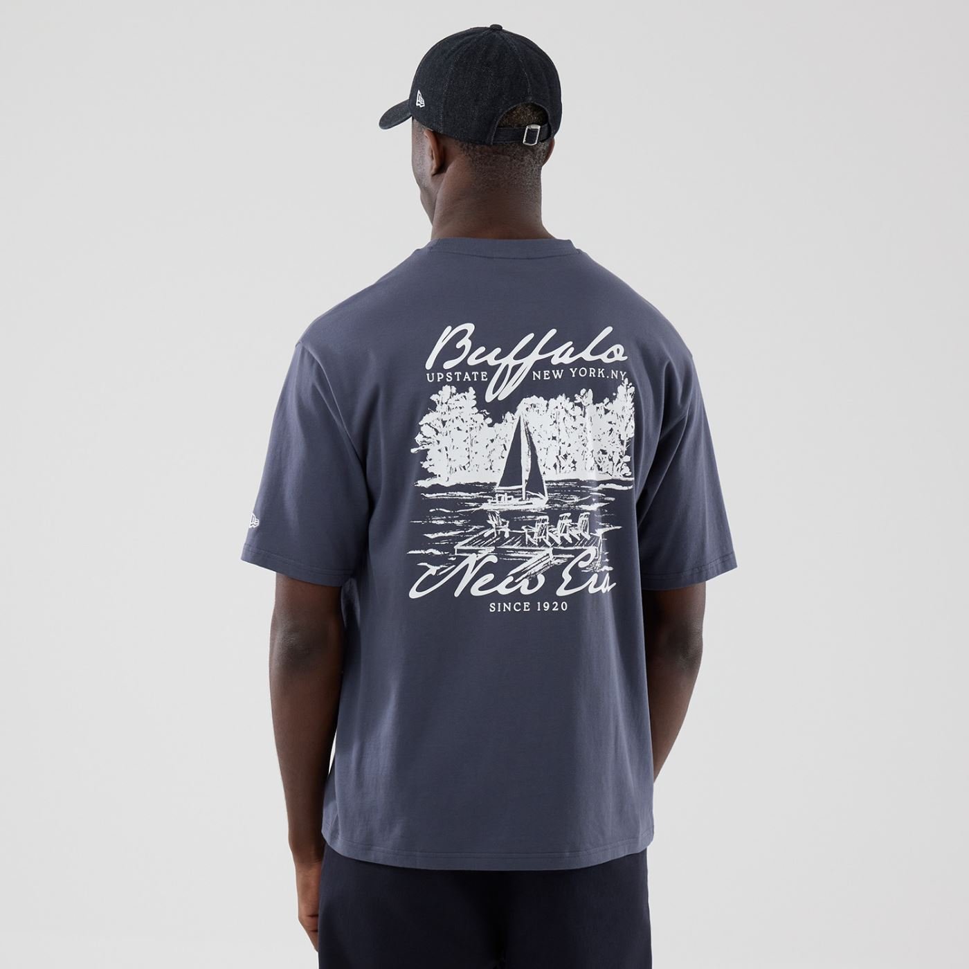 Camiseta New Era Branded Regular Cinza 3