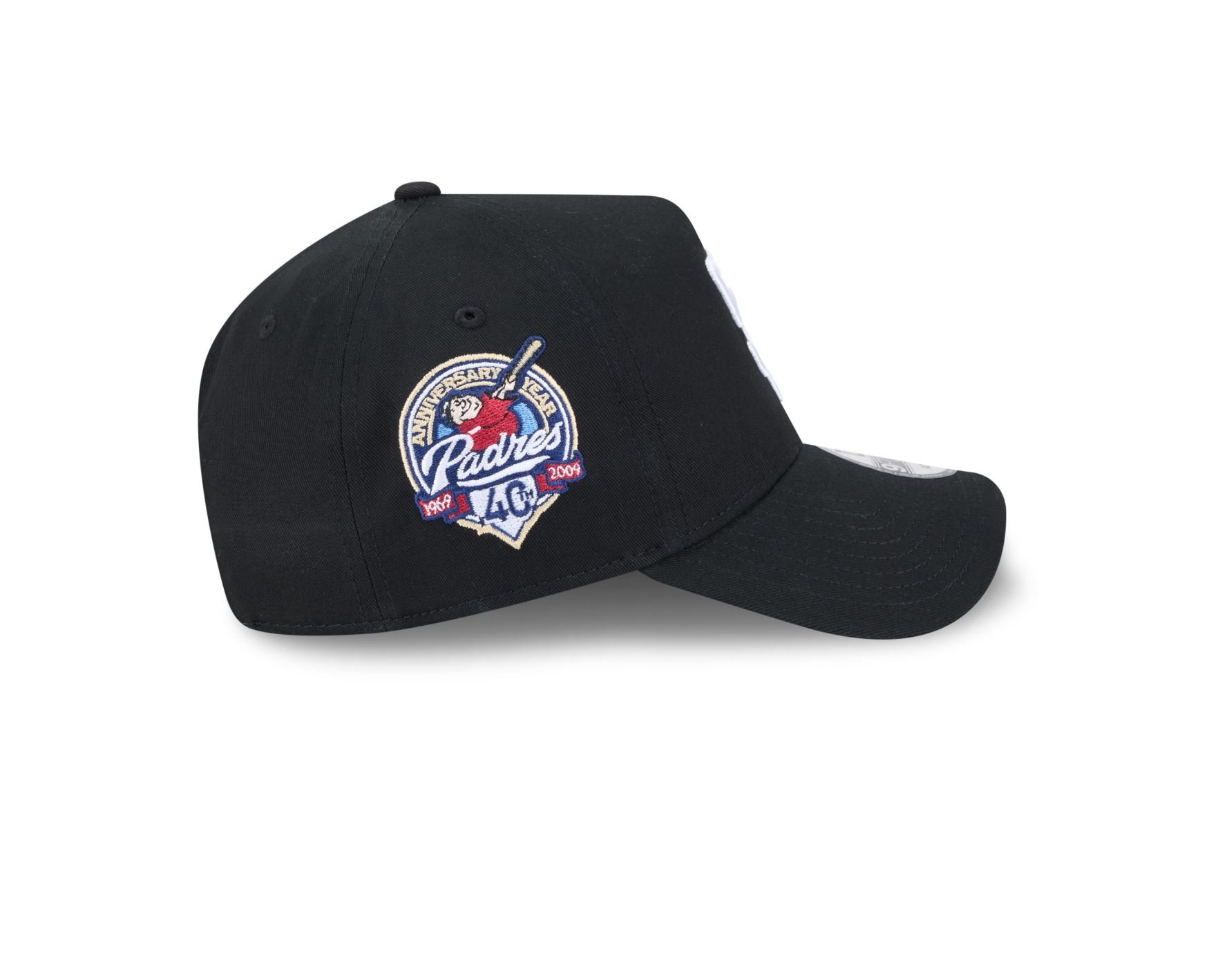Bone New Era 9FORTY San Diego Padres Preto Preto 6