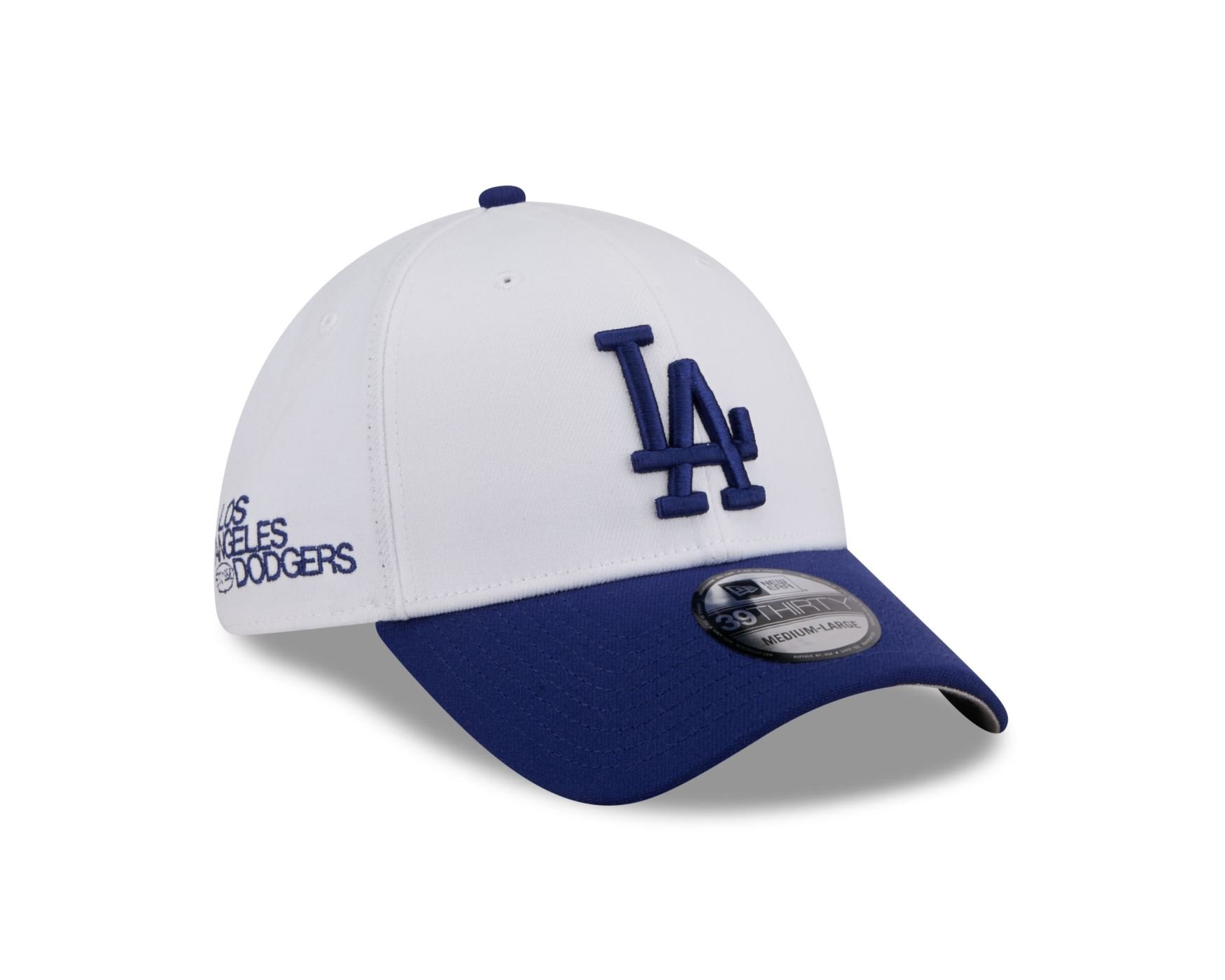Bone New Era 39THIRTY Los Angeles Dodgers Branco 3