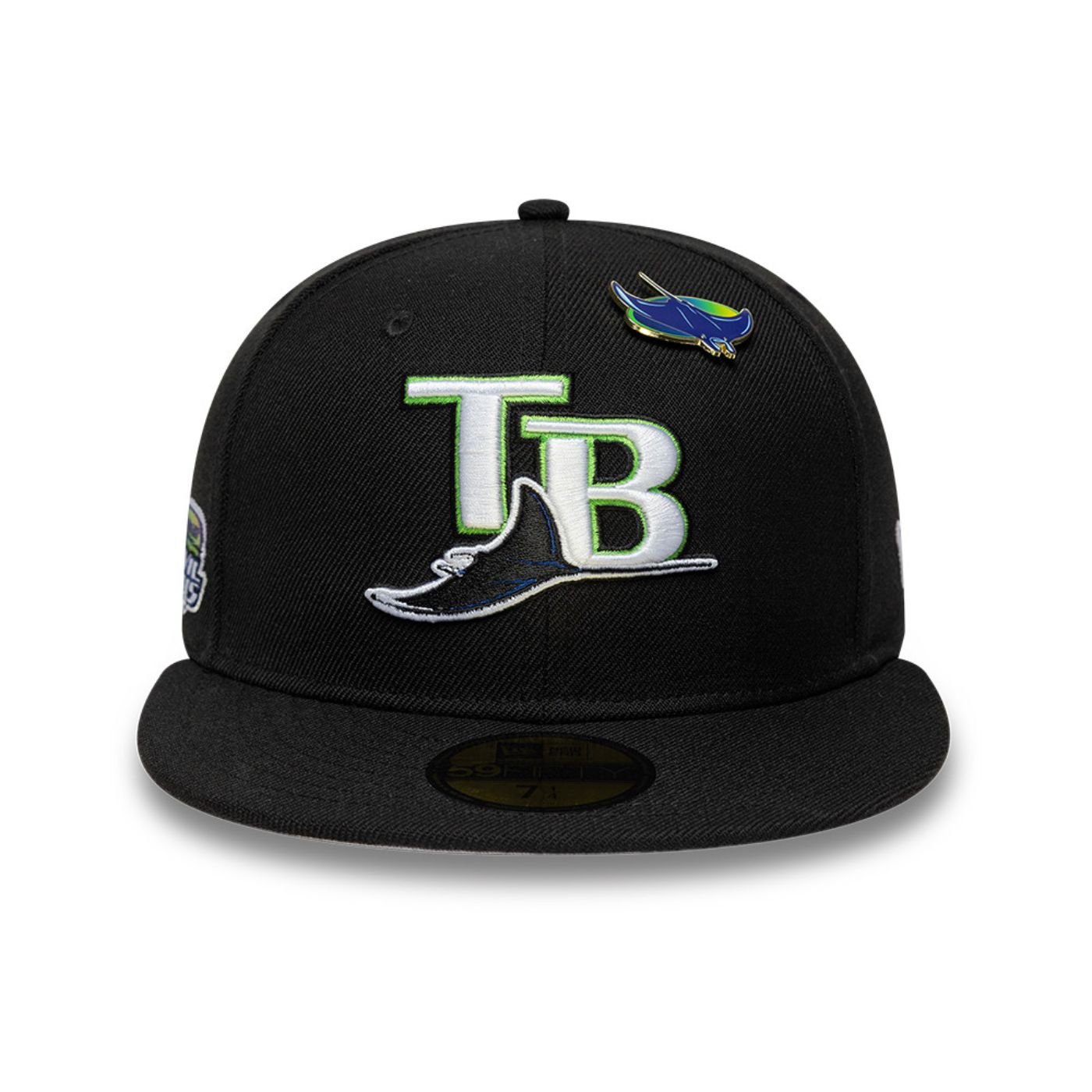 Bone New Era 59FIFTY Tampa Bay MLB Preto 2
