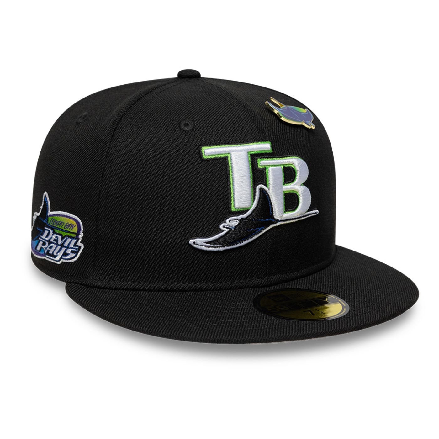 Bone New Era 59FIFTY Tampa Bay MLB Preto 3