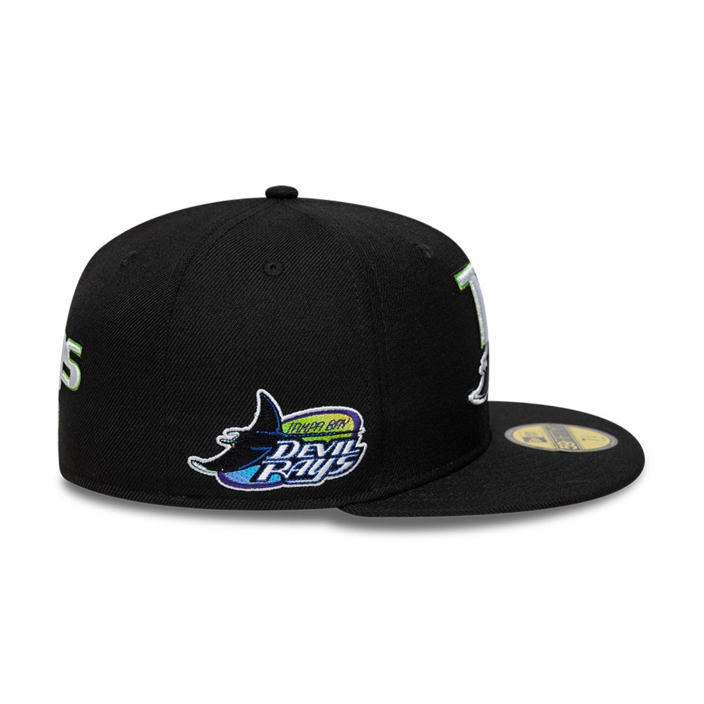 Bone New Era 59FIFTY Tampa Bay MLB Preto 5