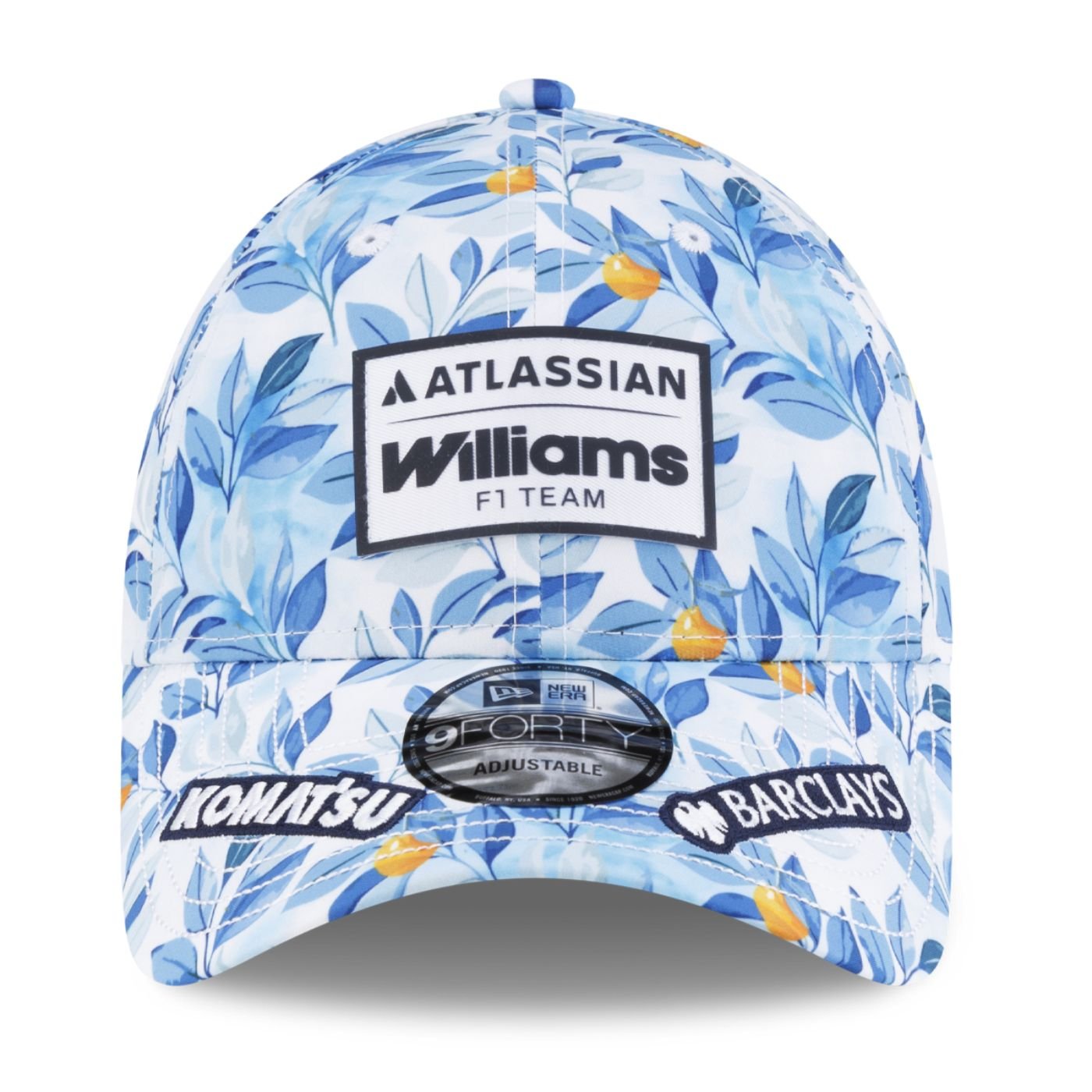 Bone New Era 9FORTY Williams Raccing Floral Branco 2